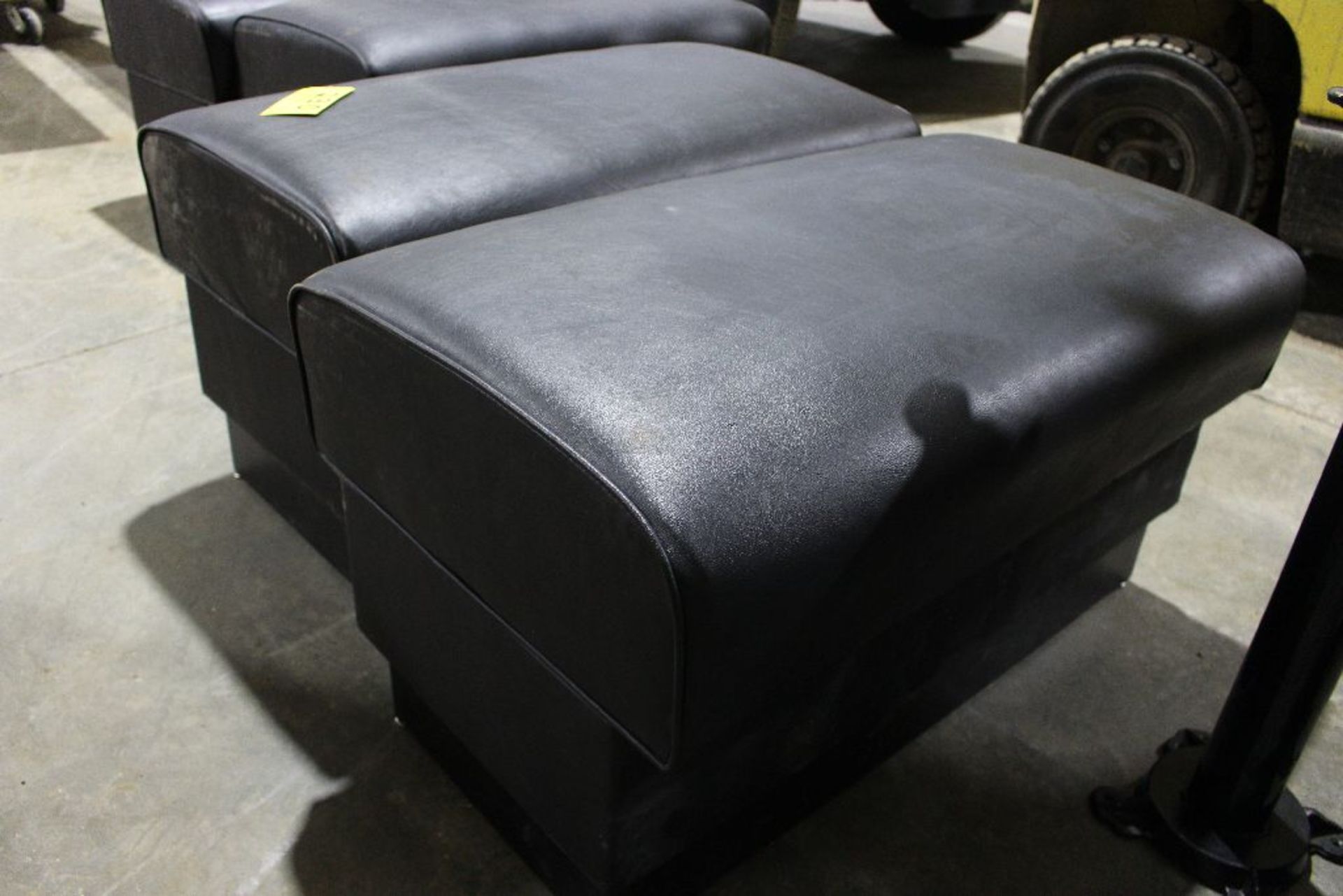 (2) Blackleather bench, 36" x 21" x 20". - Image 2 of 3