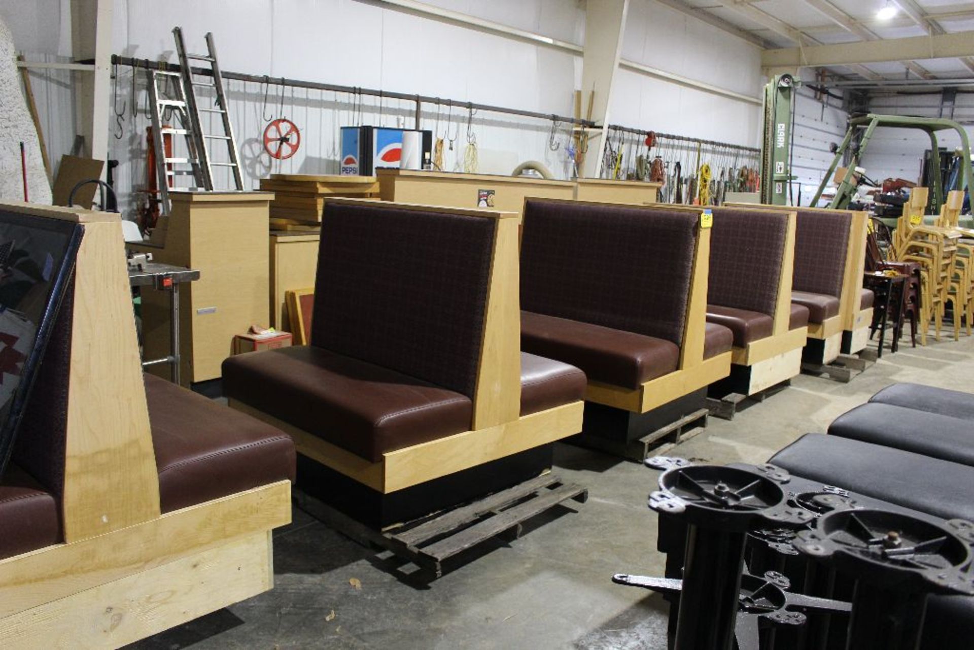 (5) Back to back booths, 44". - Image 3 of 6