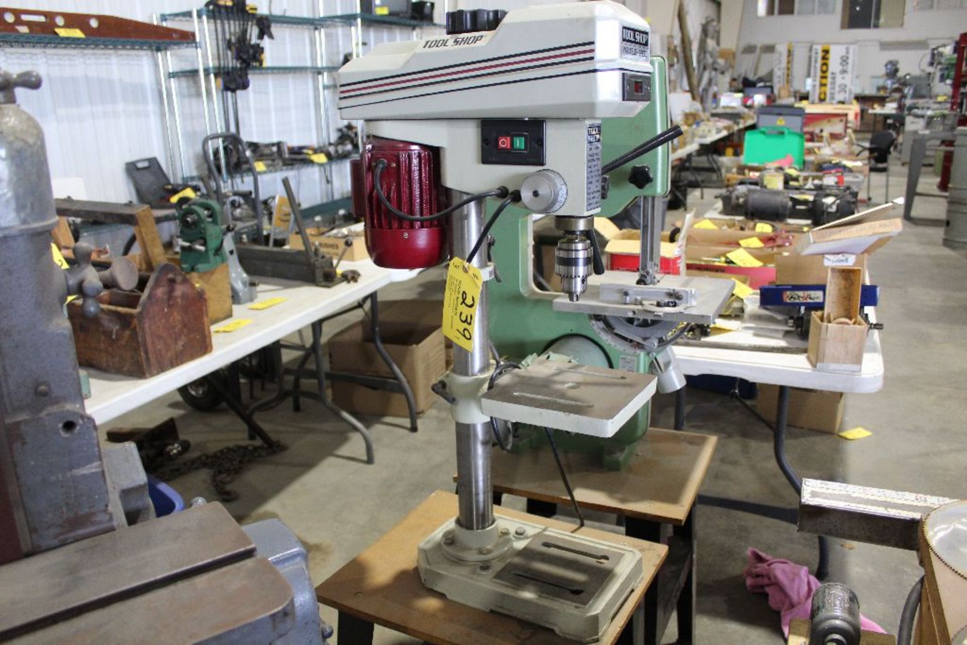 Tool shop variable speed drill press model 240-2046.