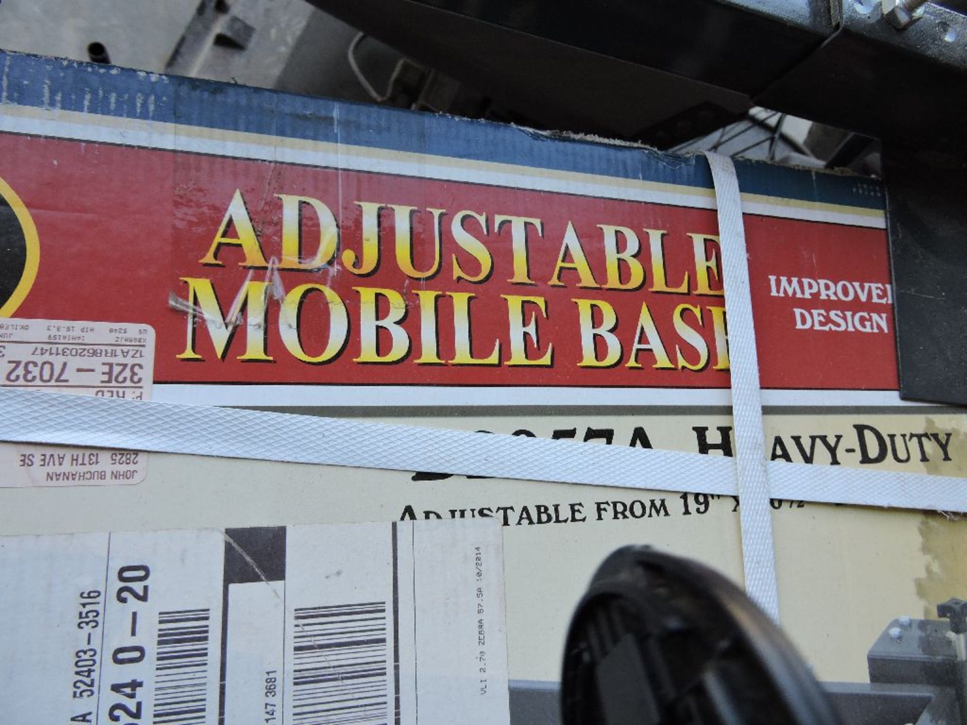 (2) Adjustable machine mobile bases. - Image 2 of 3
