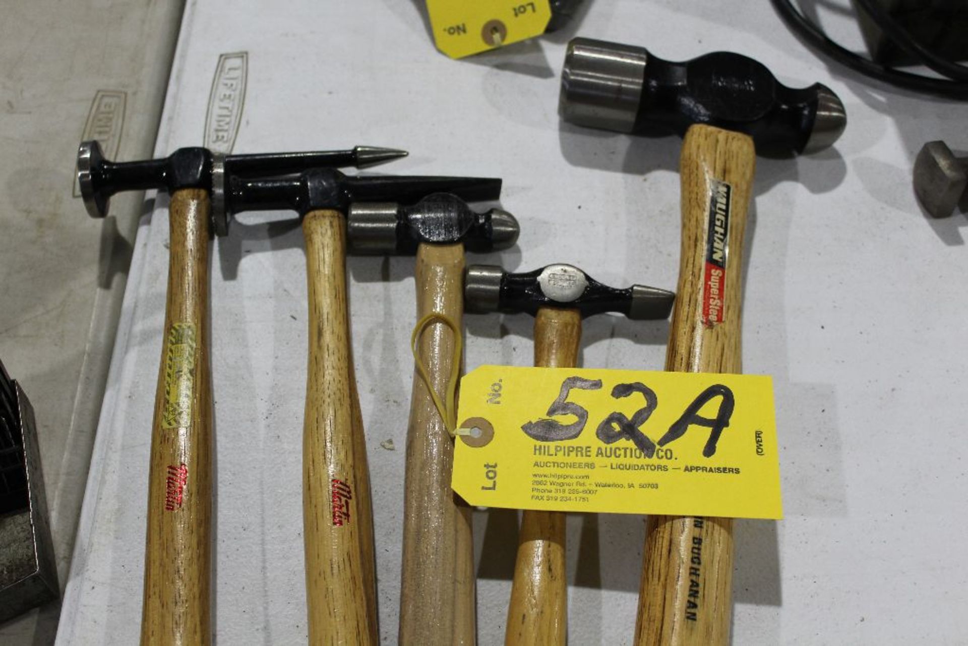 Various hammers.