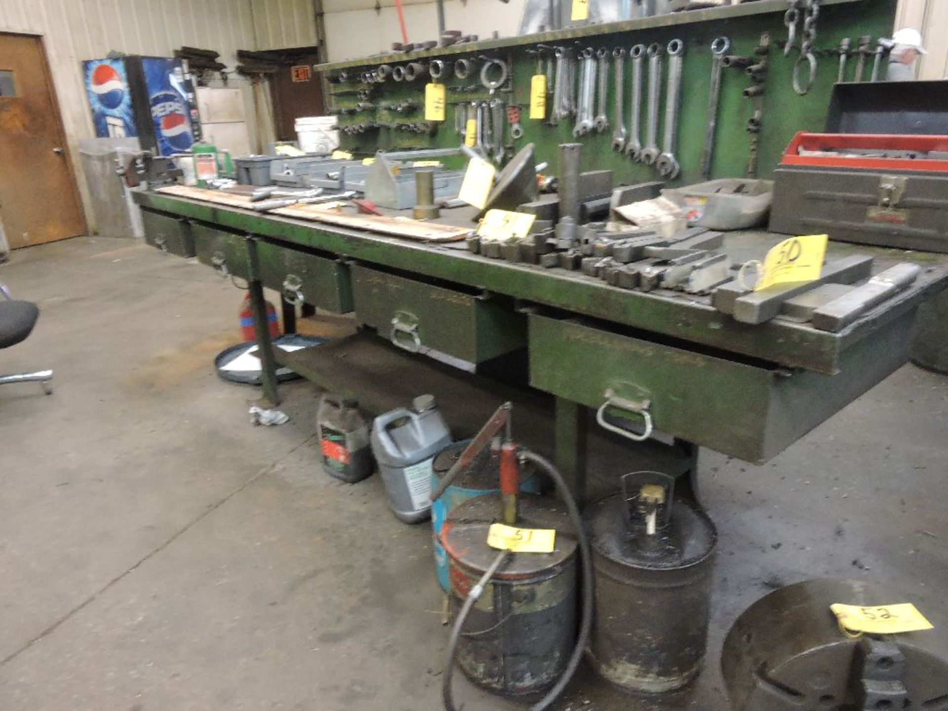 Steel 5 drawer work bench, 10' x 36" x 36". - Image 2 of 2