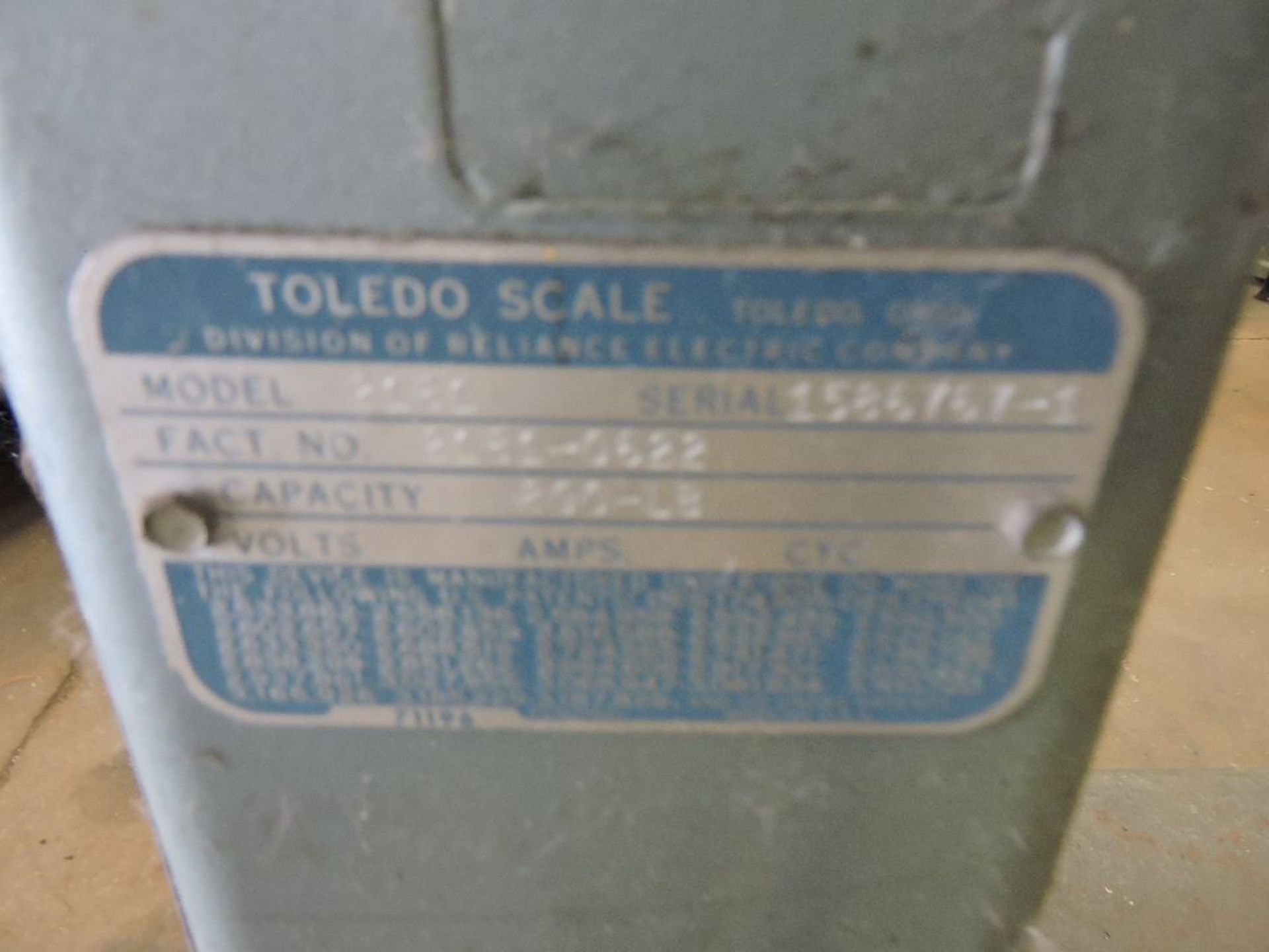 Toledo 500 lb. platform scale. - Image 4 of 4