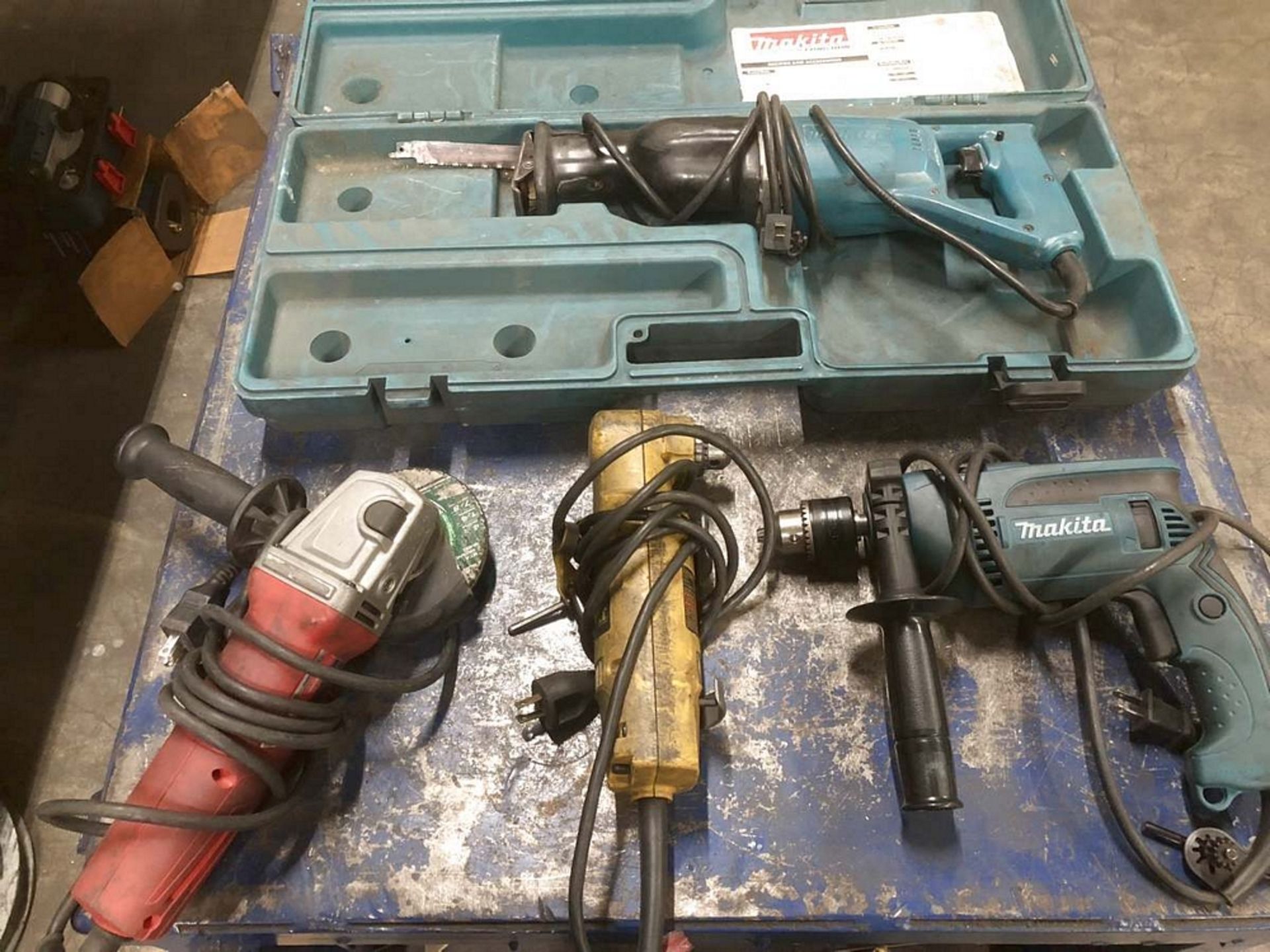 Lot of (4) Assorted Electric Hand Tools