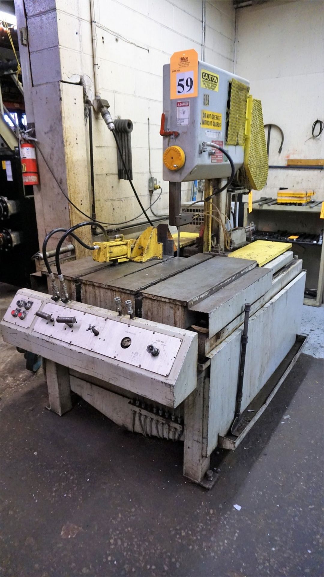 DoAll Model TF-14 Metal Cutting Vertical Band Saw Serial Number: 337-76153, 220V with Transformer