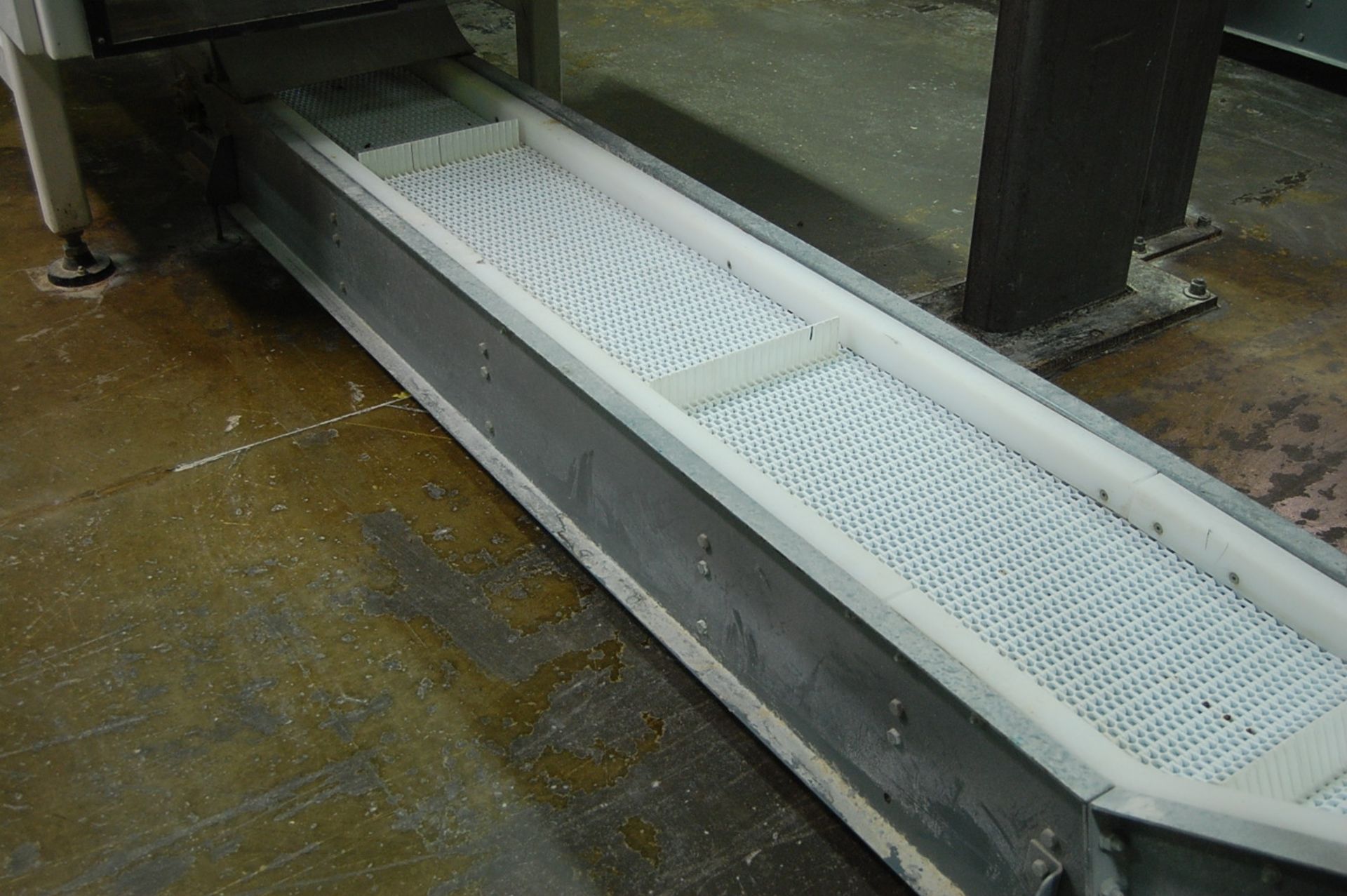 15" W Plastic Link Belt Cleated Incline Conveyor - Image 2 of 2