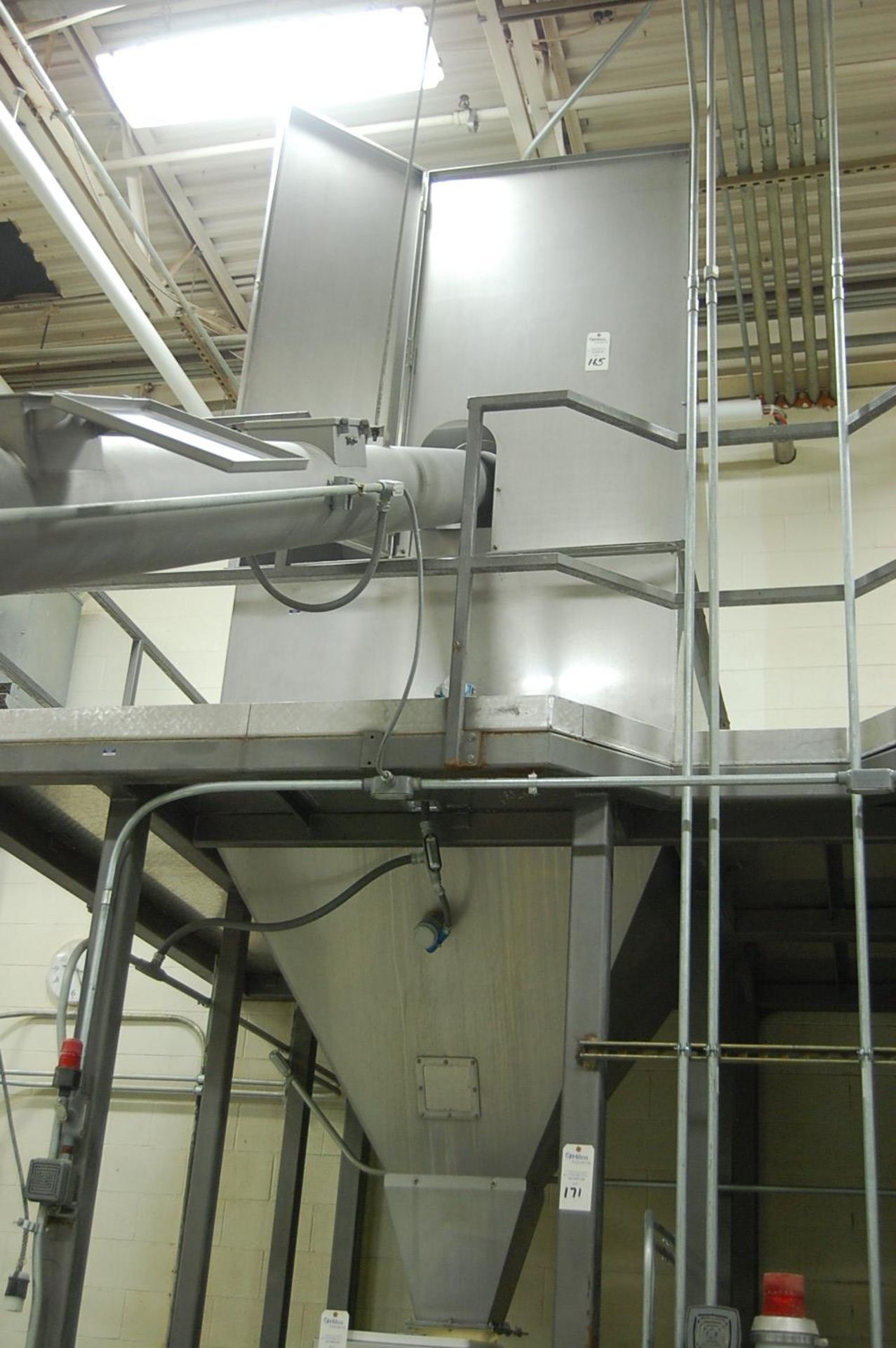 60" x 60" Stainless Steel Feed Hopper