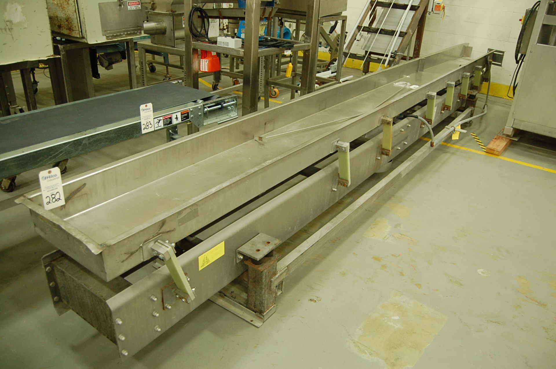 20' x 17" Stainless Steel Vibratory Conveyor