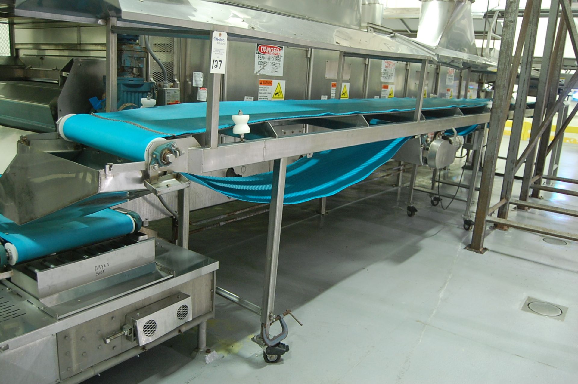 29' x 24" Plastic Food Grade Hooded Belt Conveyor - Image 2 of 3