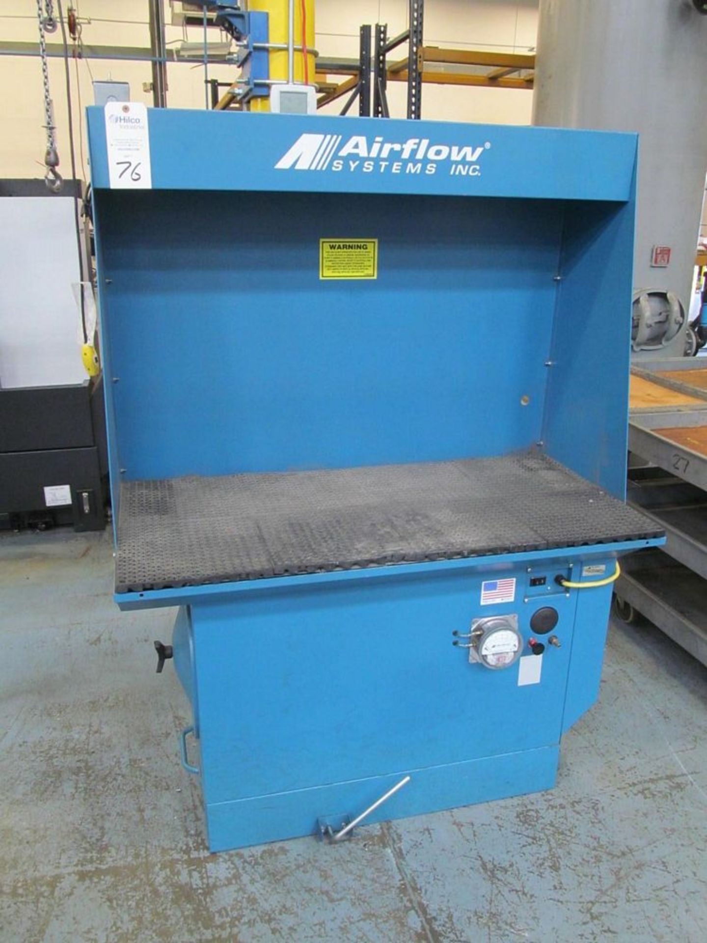 Airflow Systems Inc. Model DTH-1700-BI-BF3/LT-PG6-ST 24 x 48 Downdraft Table