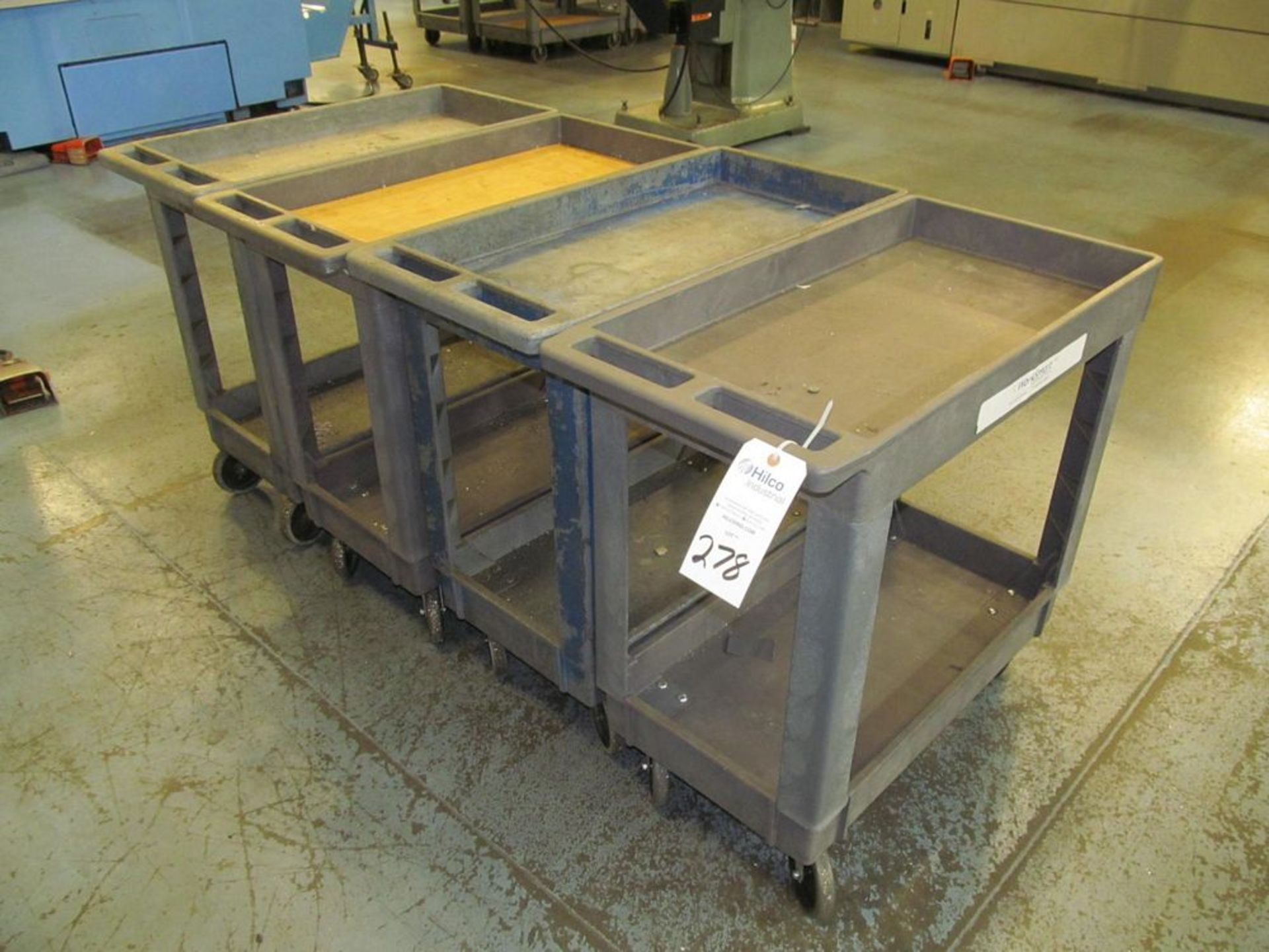 16" x 30" Plastic Shop Carts