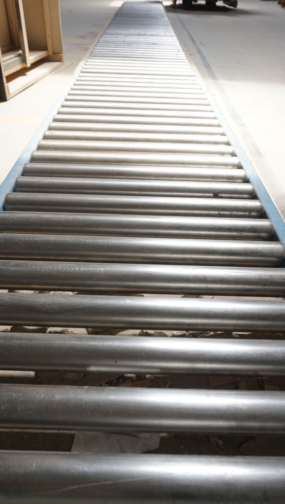Approx. 470' x 23" W Floor Mounted Roller Conveyor - Image 2 of 8