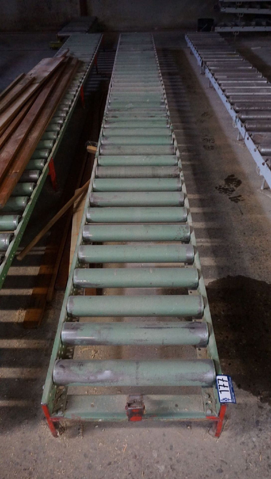 (4) Roller Conveyors, Various Size 21" Wide x 20' , 7' Long