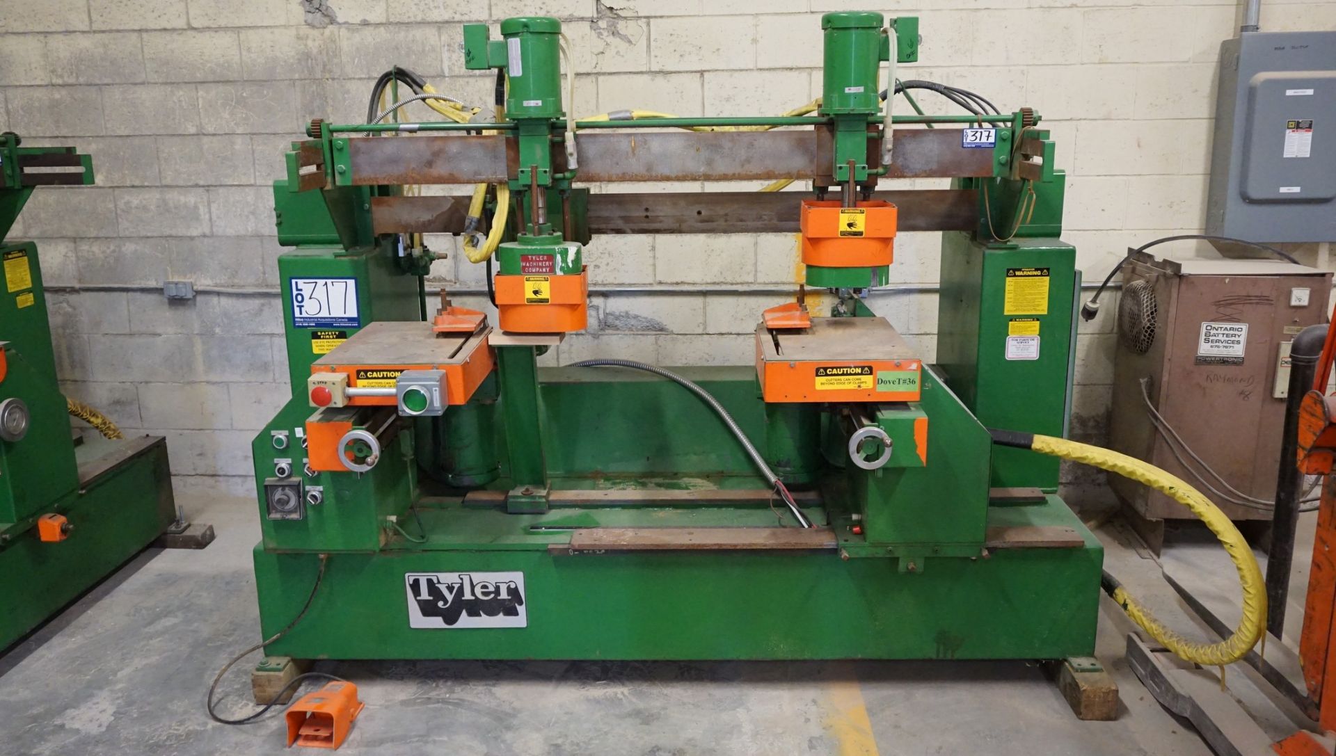 Tyler Dove Tail Machine, Serial Number: 3079-87