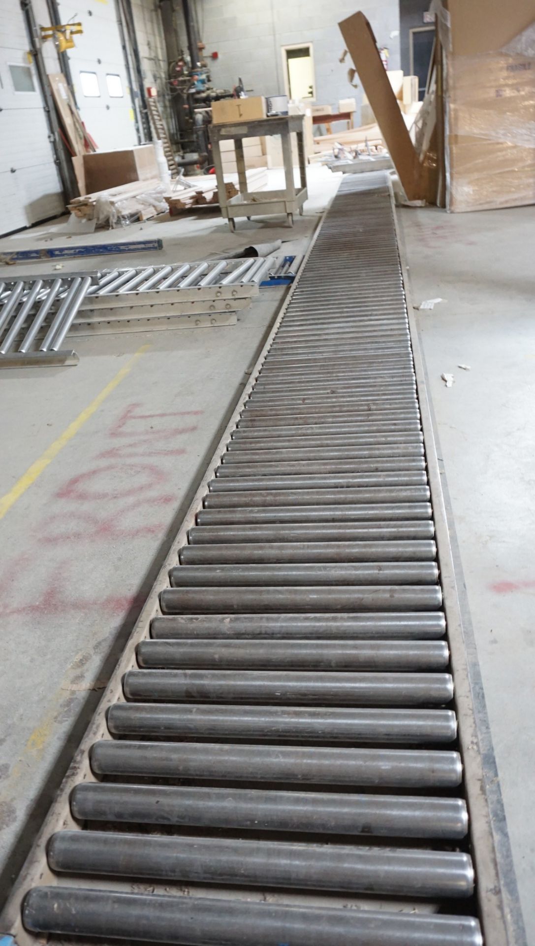 Approx. 470' x 23" W Floor Mounted Roller Conveyor - Image 6 of 8