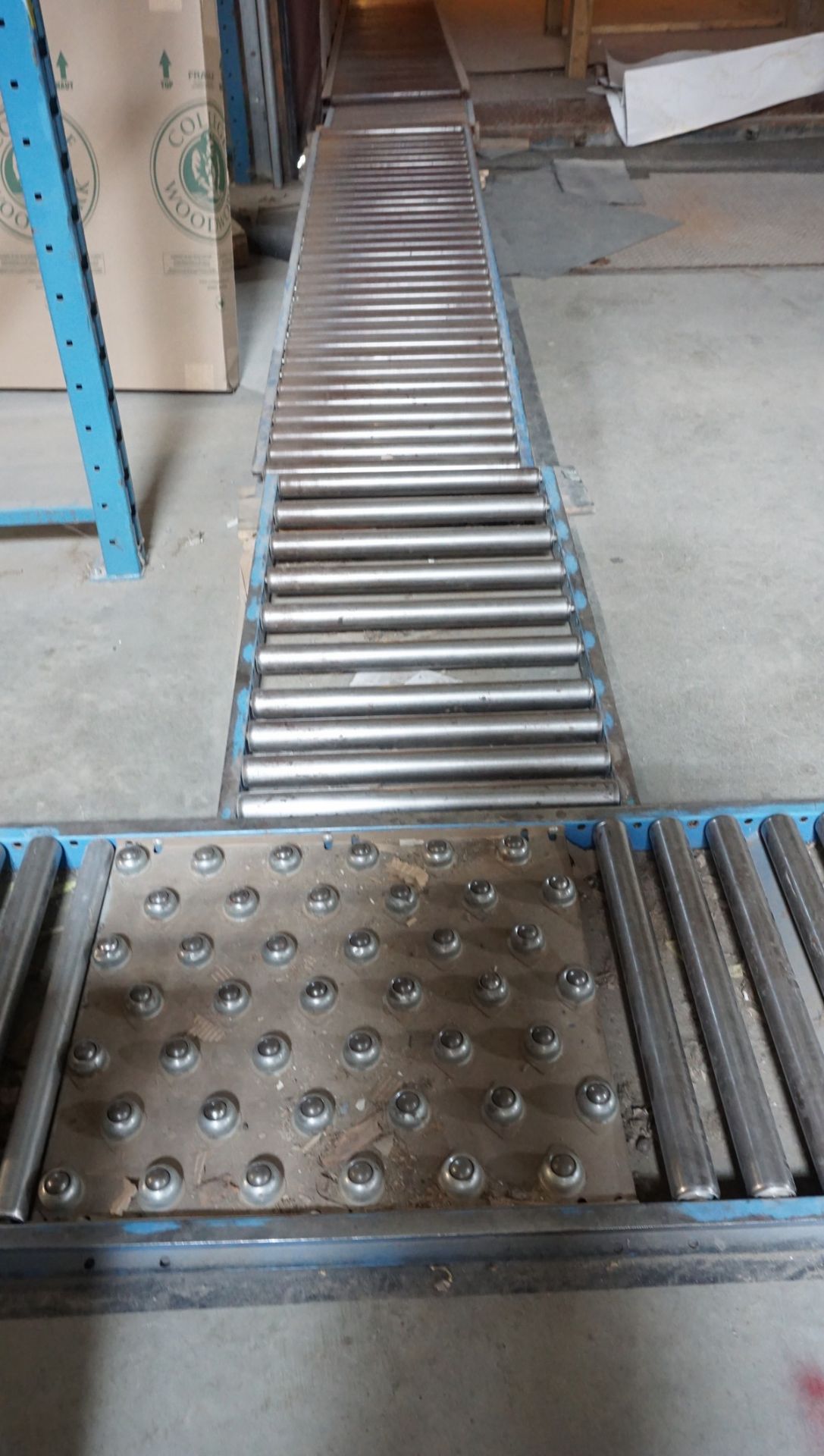 Approx. 470' x 23" W Floor Mounted Roller Conveyor - Image 5 of 8