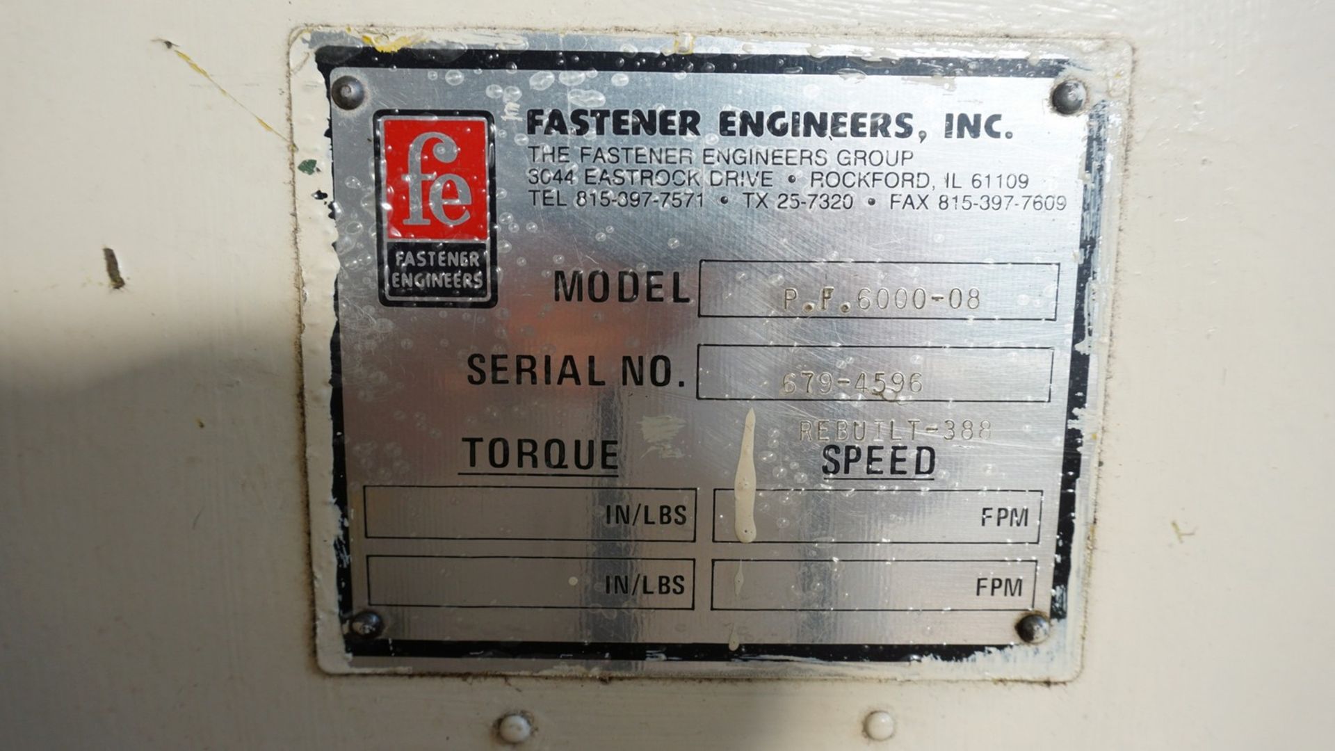 Fastener Engineers Model PF-6000-08 1 1/4"" Powered Uncoiler - Image 3 of 3