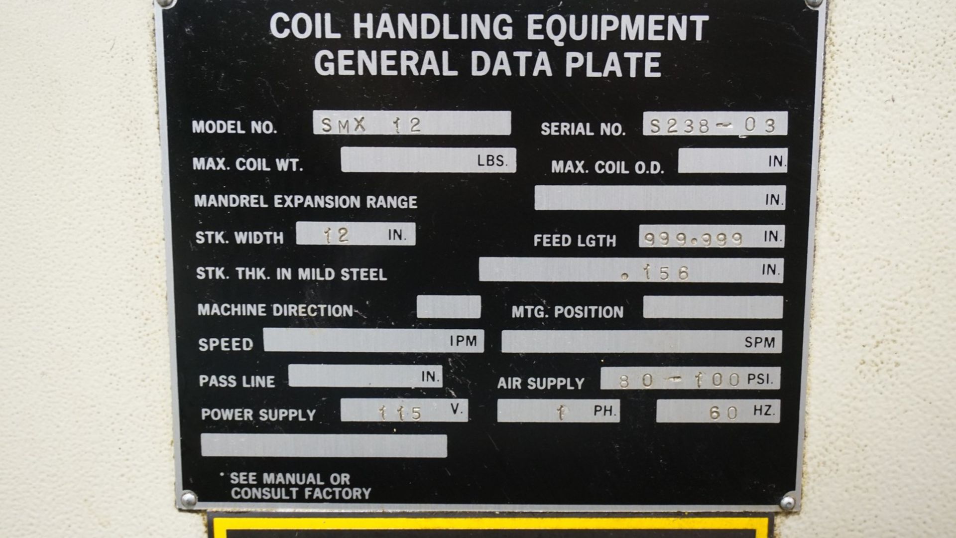 Blow Press Model SD 10 42 105-Ton Capacity Straight Side Press - Image 3 of 7