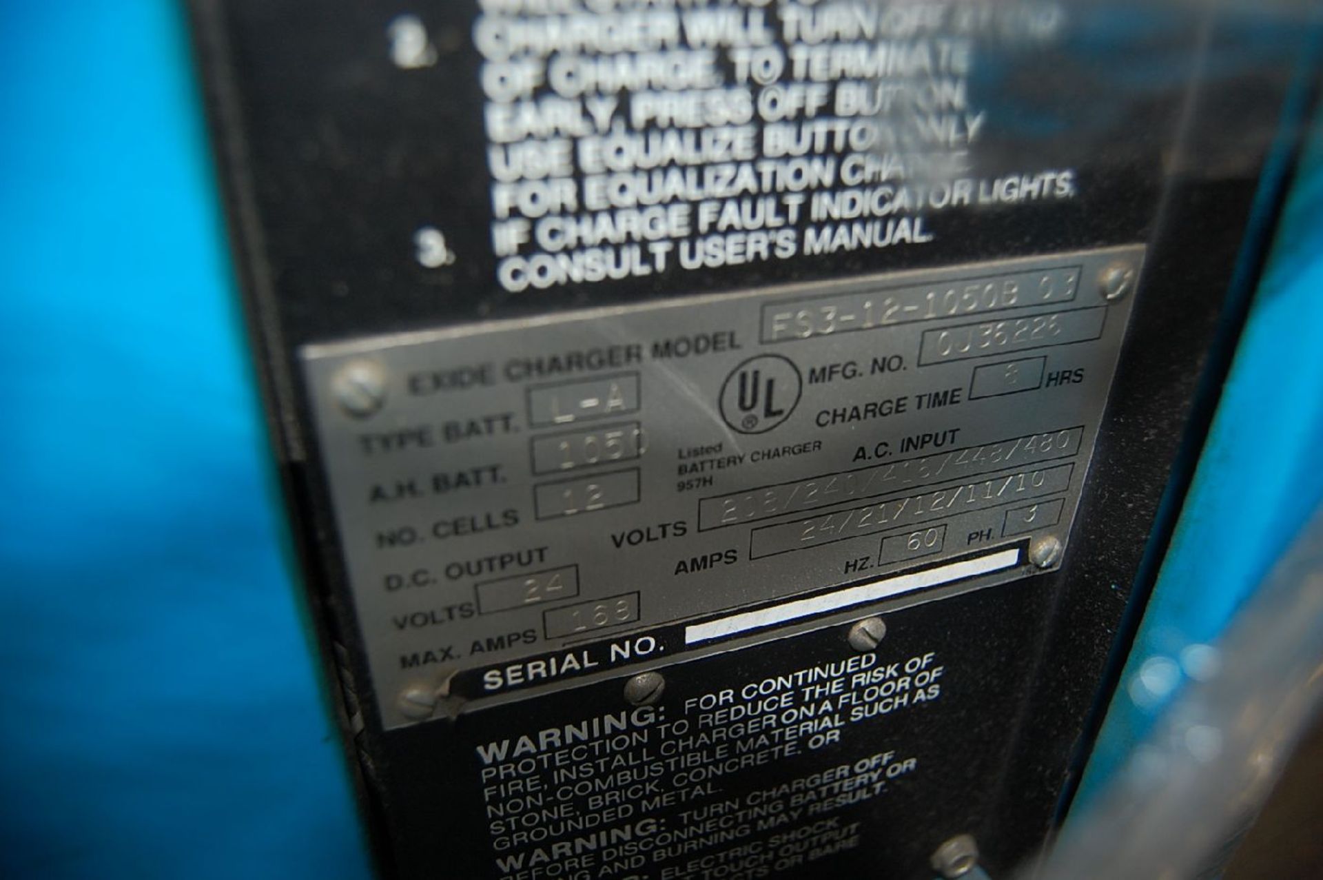 Exide System 3000 Type L-A Battery Chargers - Image 5 of 6
