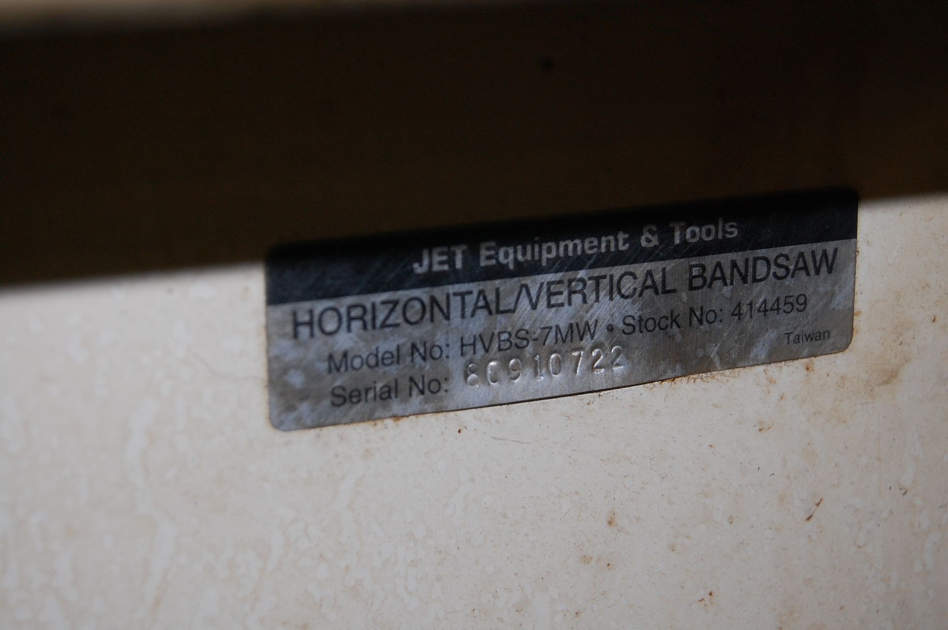 Jet Model HVBS-7MW 7" Horizontal Band Saw - Image 4 of 5