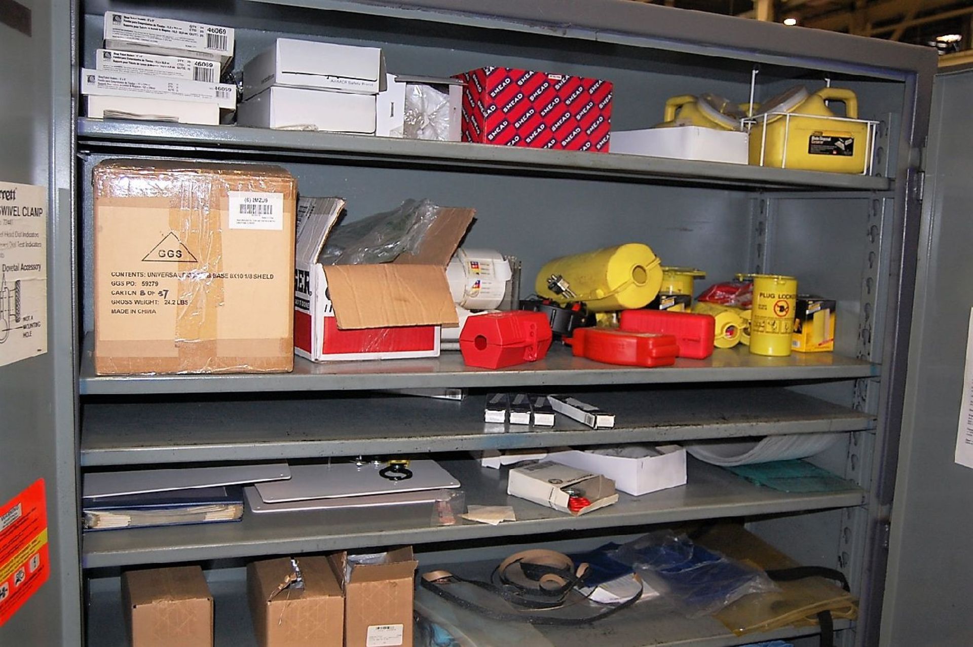 Assorted Shop/Safety Supplies with 2-Door Storage Cabinet - Image 3 of 6