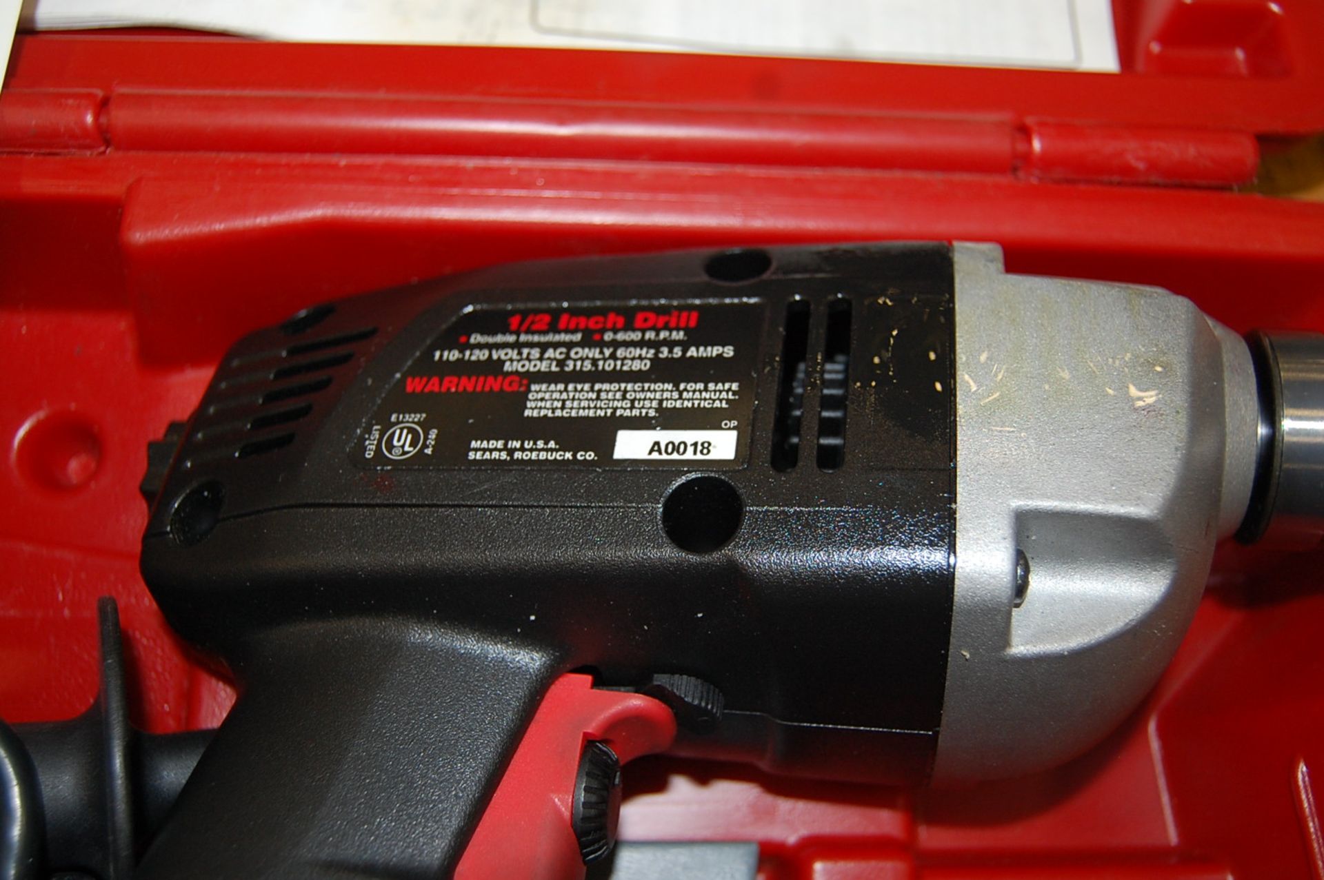Craftsman Model 315.101280 Electric 1/2" Drill - Image 3 of 3