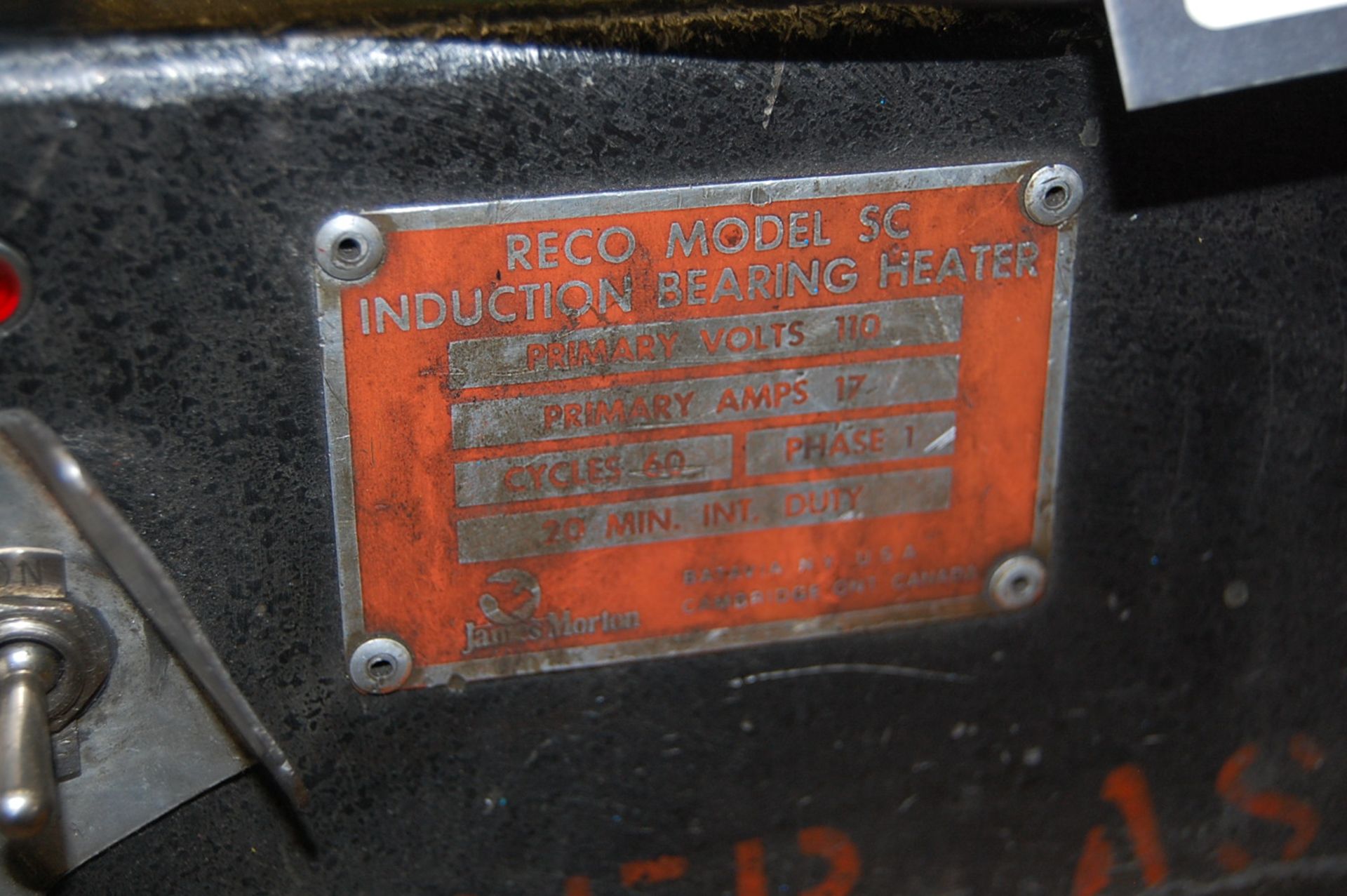 Reco Model SC 4.5" Wide Bearing Induction Heater - Image 2 of 3