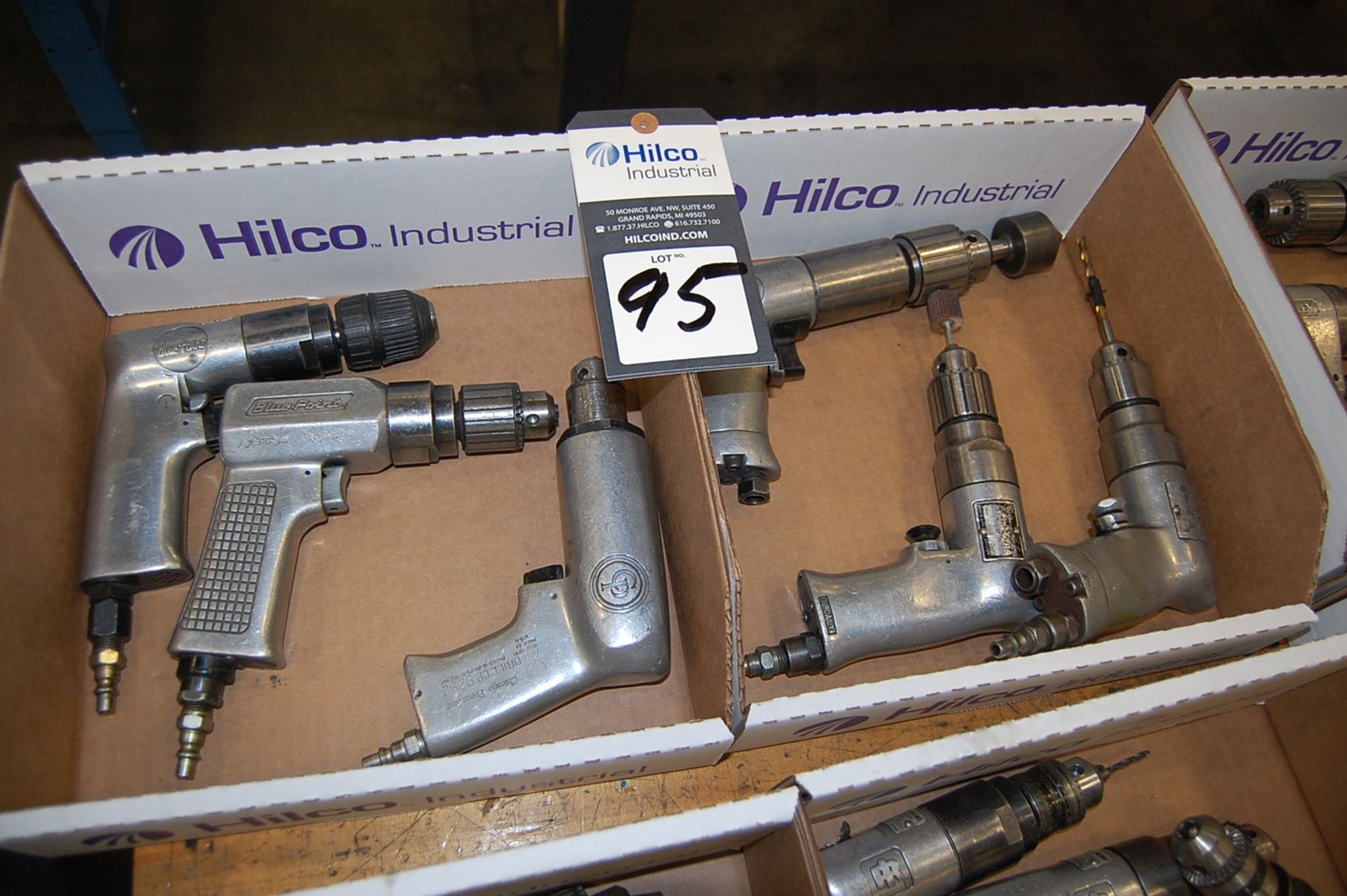 Lot of (6) Assorted Pneumatic Tools