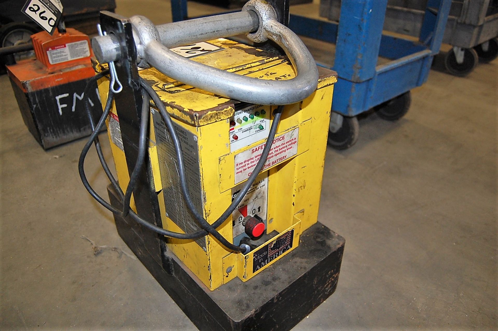 OS Walker Model BM-1350 9" x 15" - 3,000 Lb Capacity Lift Magnet - Image 3 of 5