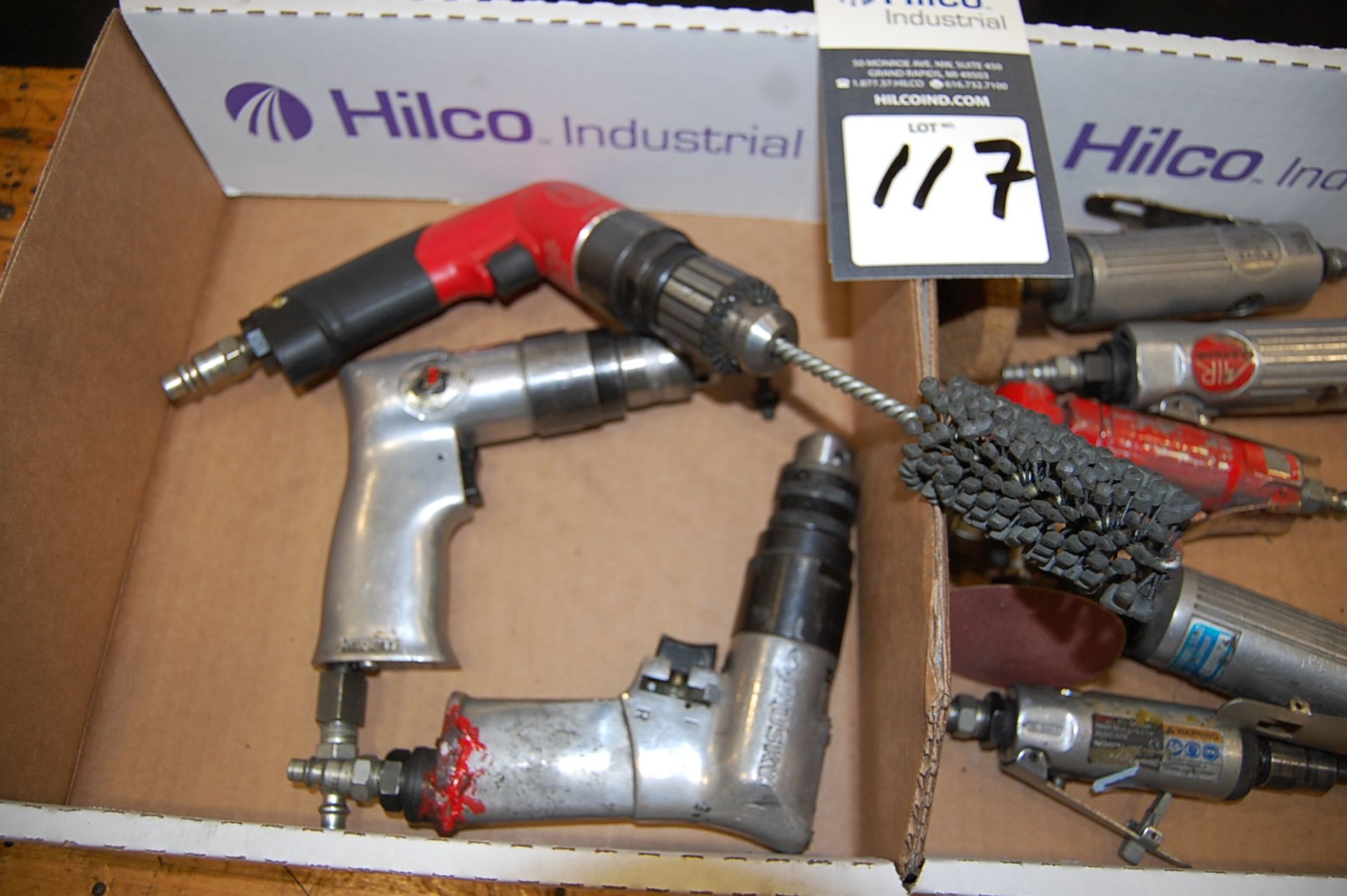 Lot of (9) Assorted Pneumatic Tools - Image 2 of 3