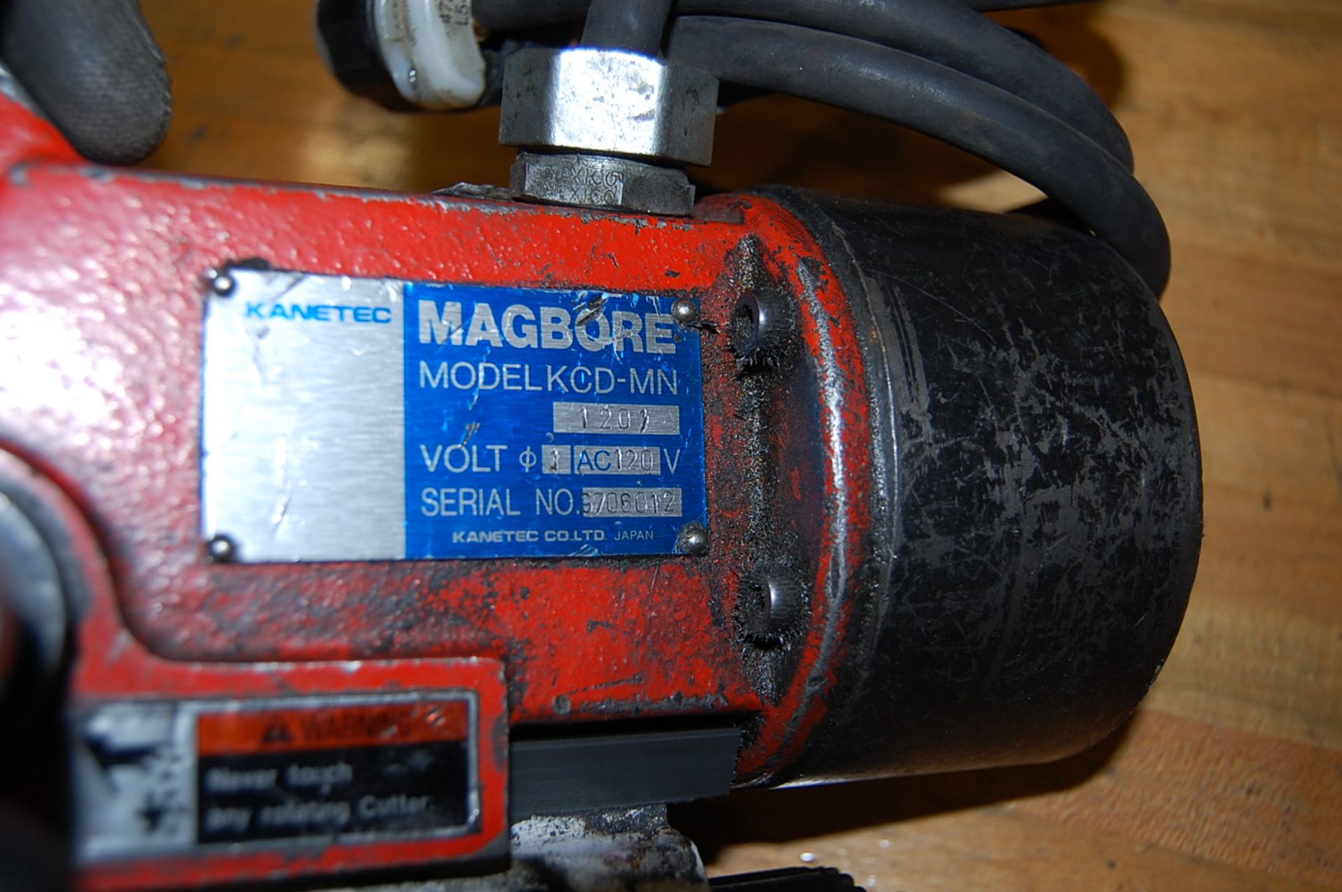 Kanetec Model Magbore KCD-MN Electric Magnetic Base with Milwaukee Electric 1/2" Hole Shooter - Image 2 of 3