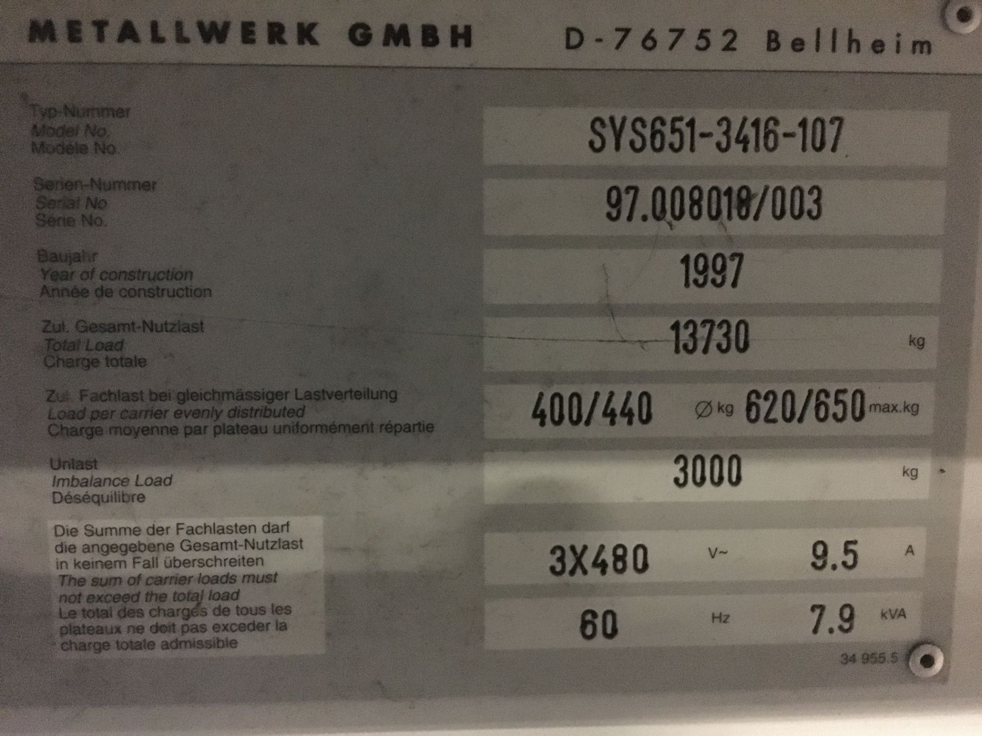 White Conveyors Model Remstar Series 2400 Vertical Carousel Storage/Inventory System - Image 47 of 49