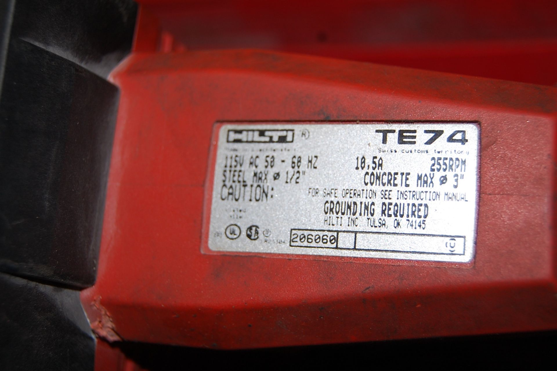 Hilti Model TE74 Electric Combihammer - Image 4 of 4