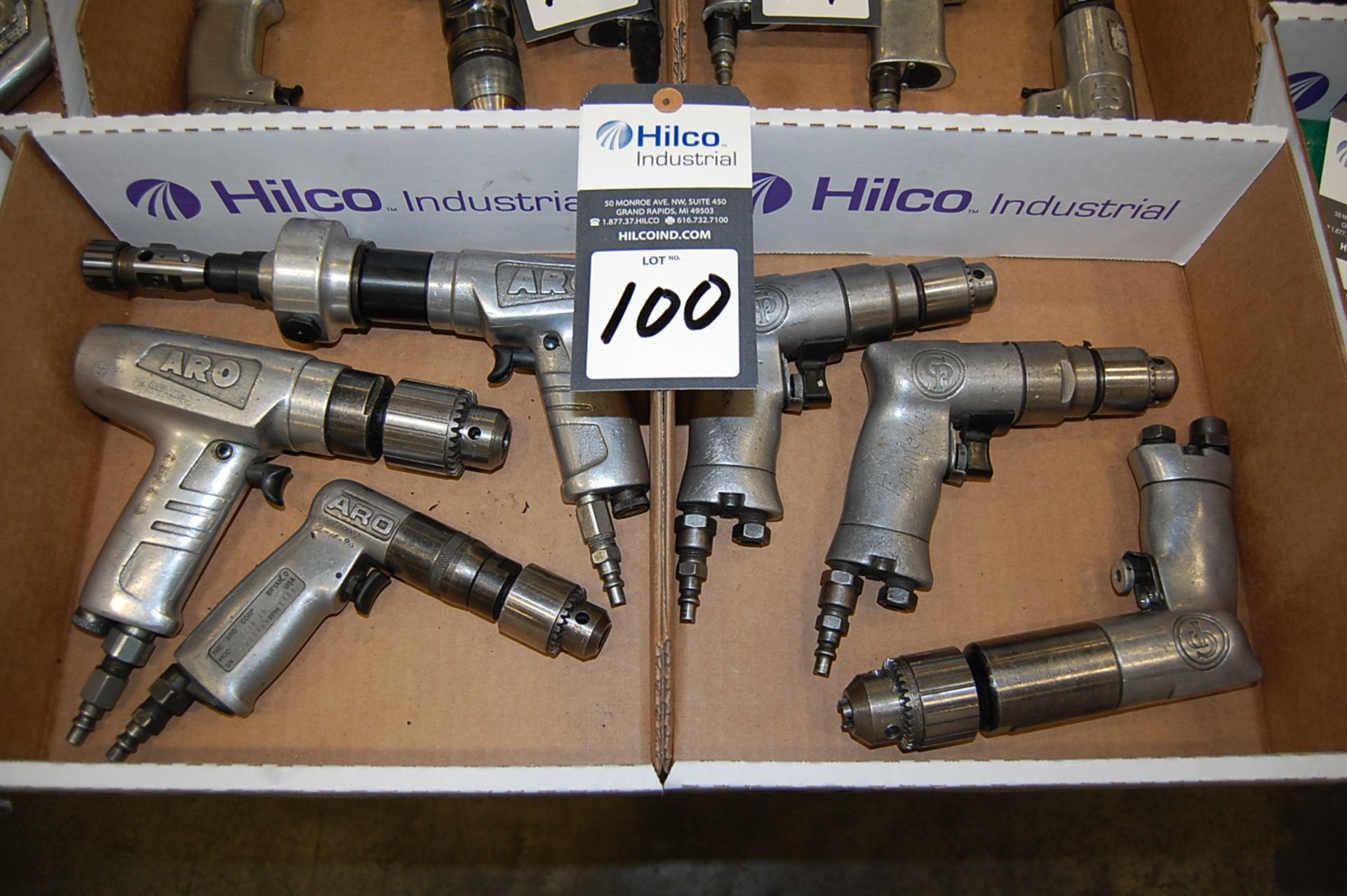 Lot of (6) Assorted Pneumatic Tools