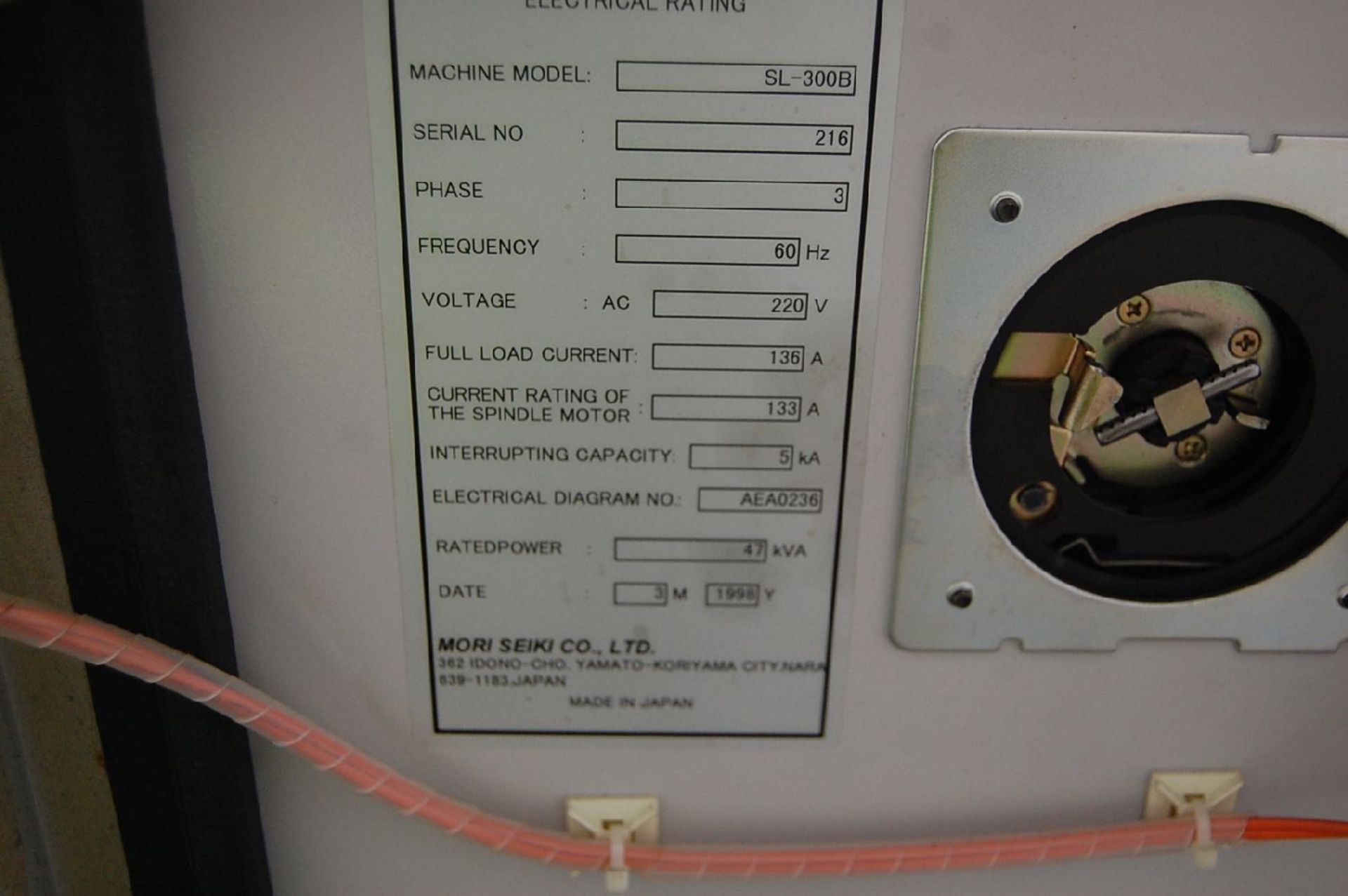 Mori Seiki Model SL-300B 2-Axis CNC Lathe - Image 9 of 9