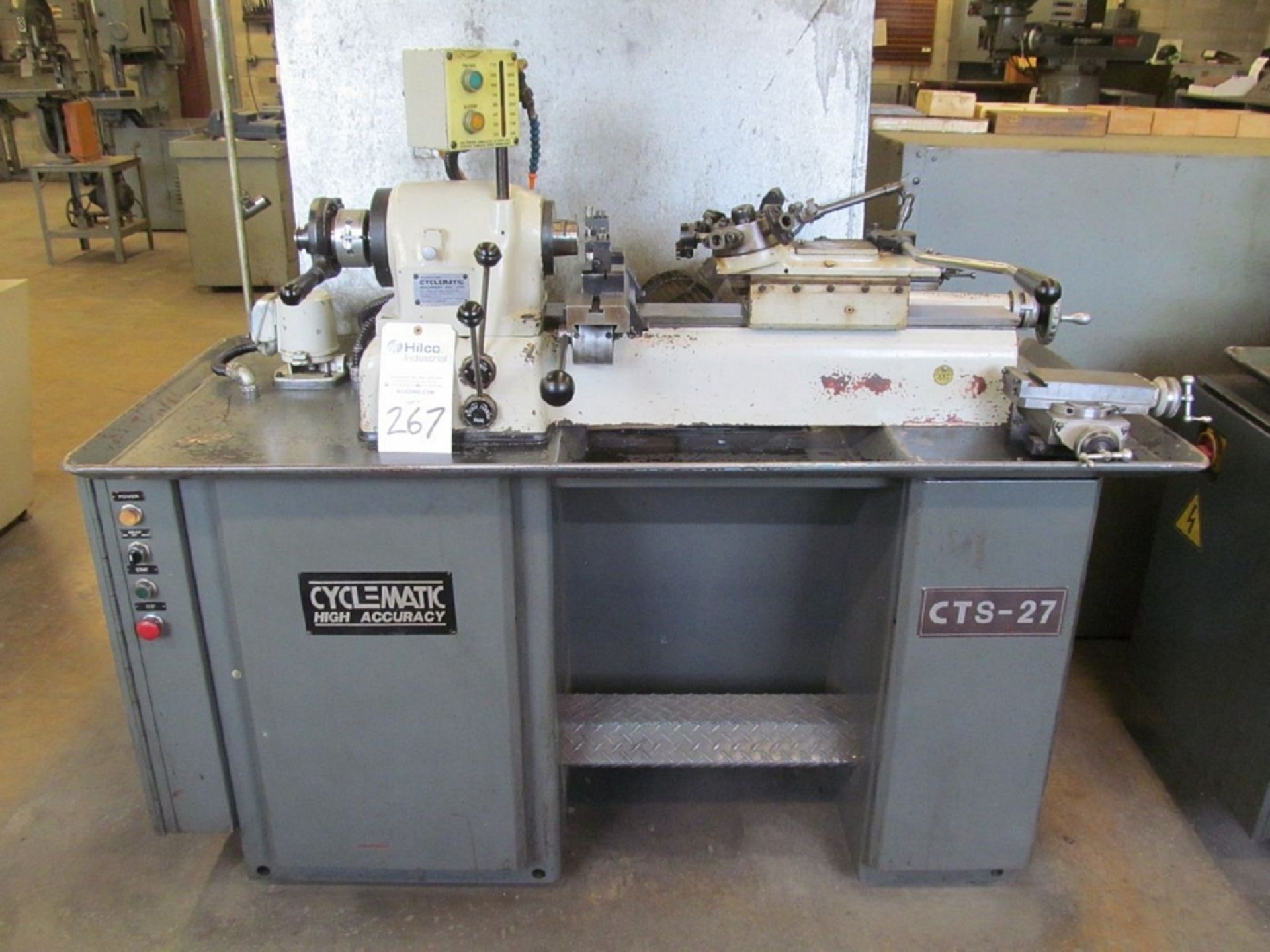 Cyclematic Model CTS-27 9" Tool Room Turret Lathe - Image 3 of 4