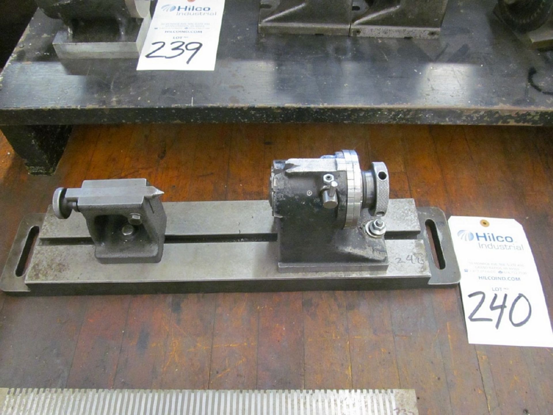 Hardinge Model H-4 5C Collet Spin Fixture w/ Tailstock - Image 3 of 3