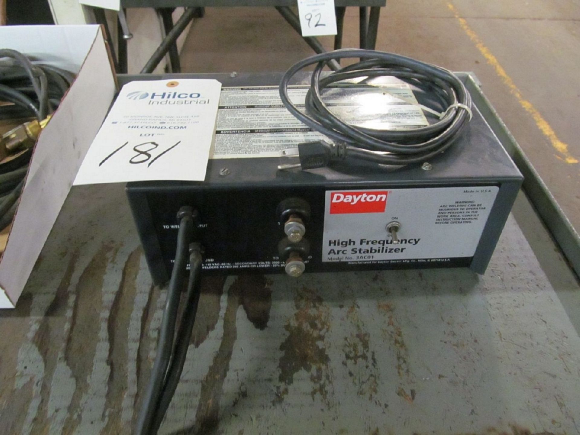 Dayton Model 3AC01 High Frequency Stabilizer
