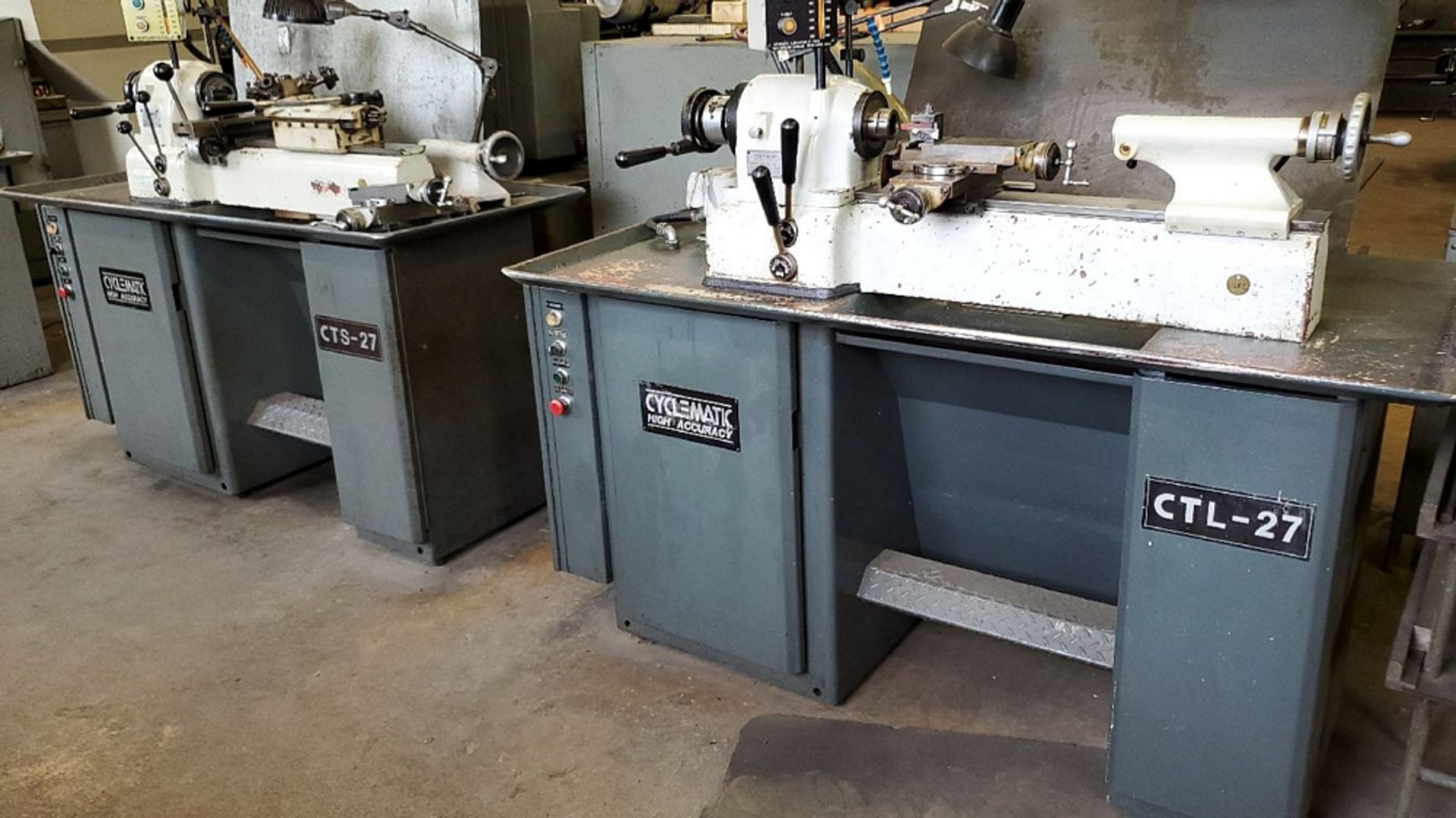 Cyclematic Model CTS-27 9" Tool Room Turret Lathe