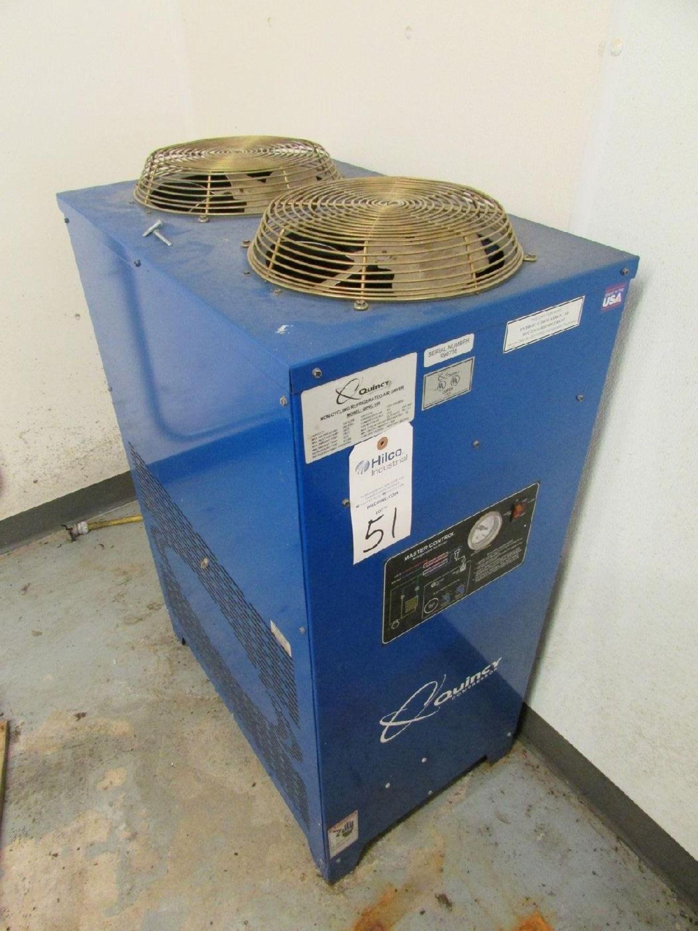 Quincy Model QPNC-100 Non Cycling Refrigerated Air Dryer