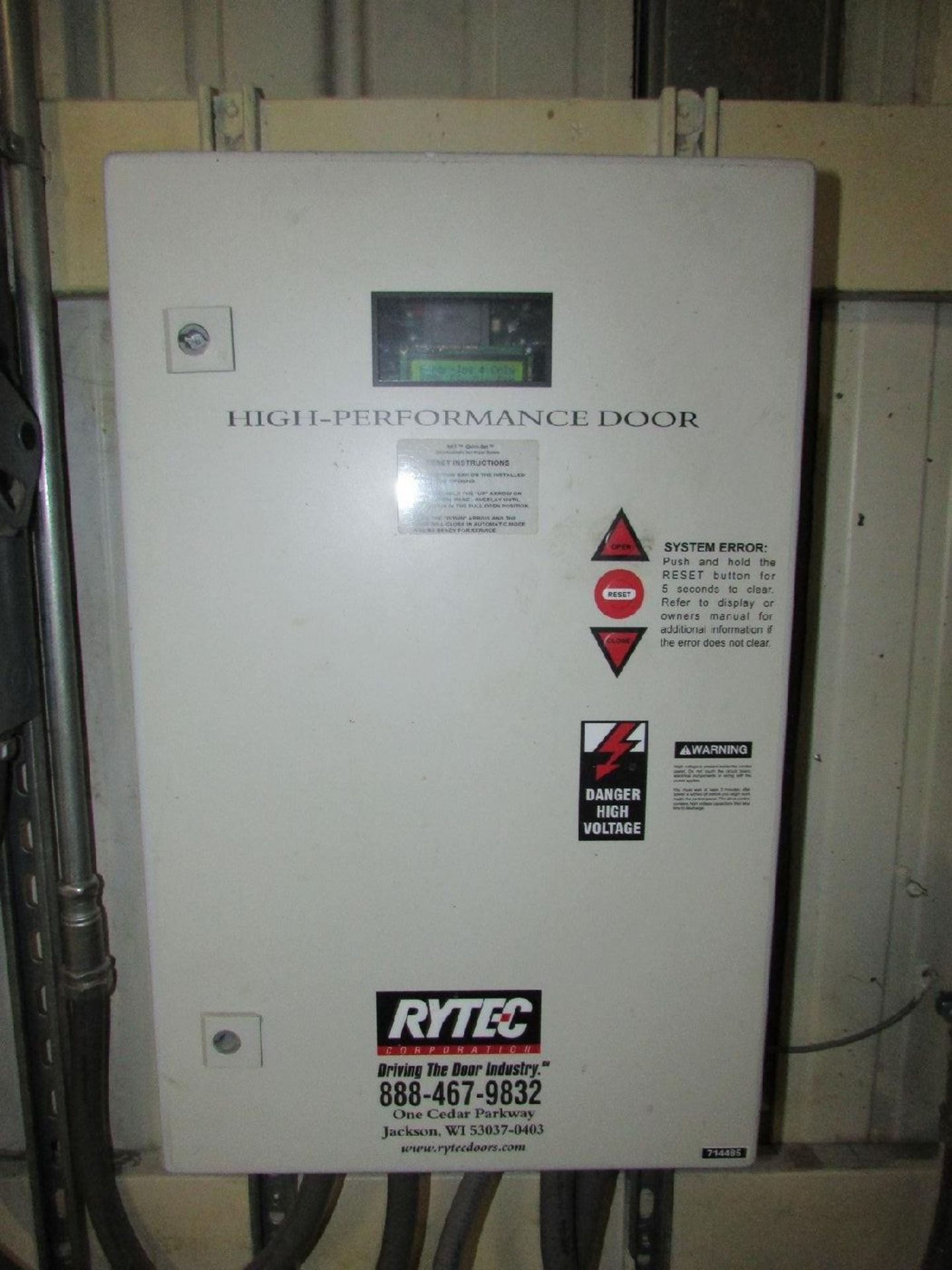 Rytec 8'x9' Electric Roll-Up Door - Image 4 of 4