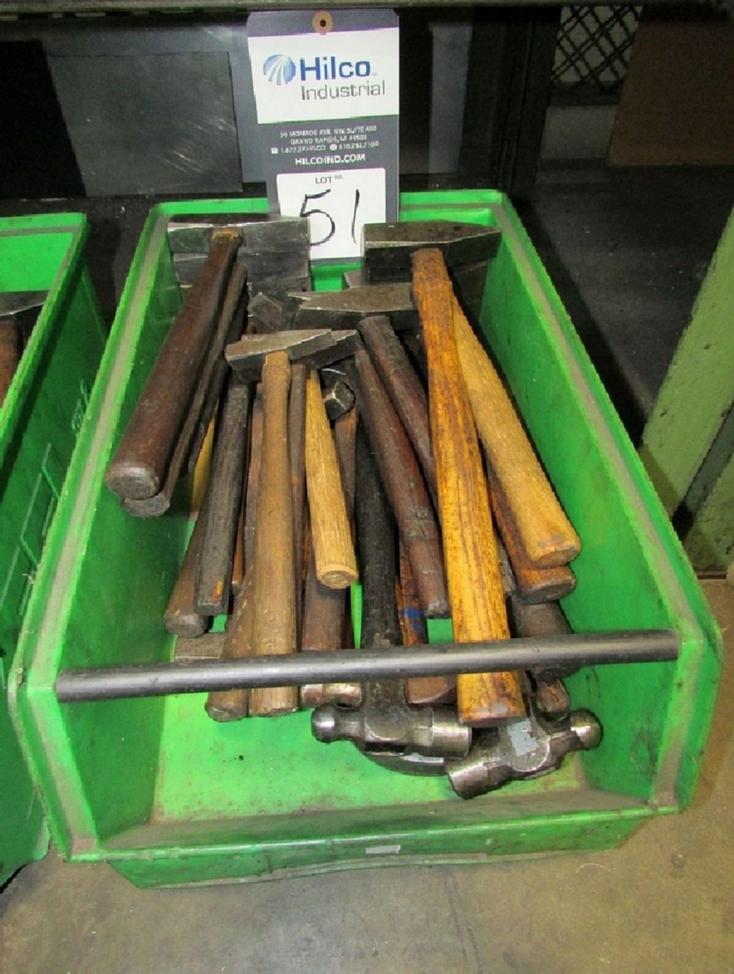 Assorted Machinist Cross and Ball Peen Hammers