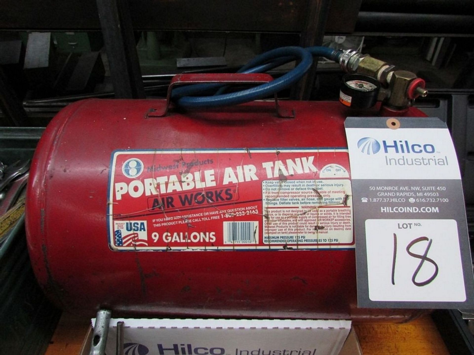 Midwest Products 9 Gal Portable Air Tank - Image 2 of 4