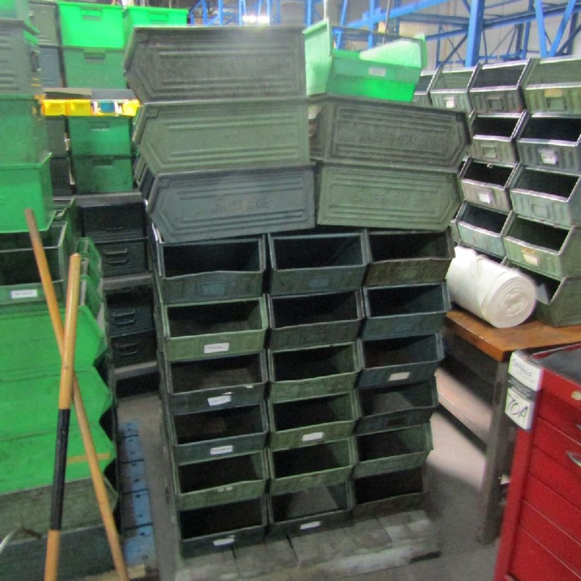 Lot of Assorted Plastic and Metal Bins - Image 5 of 12