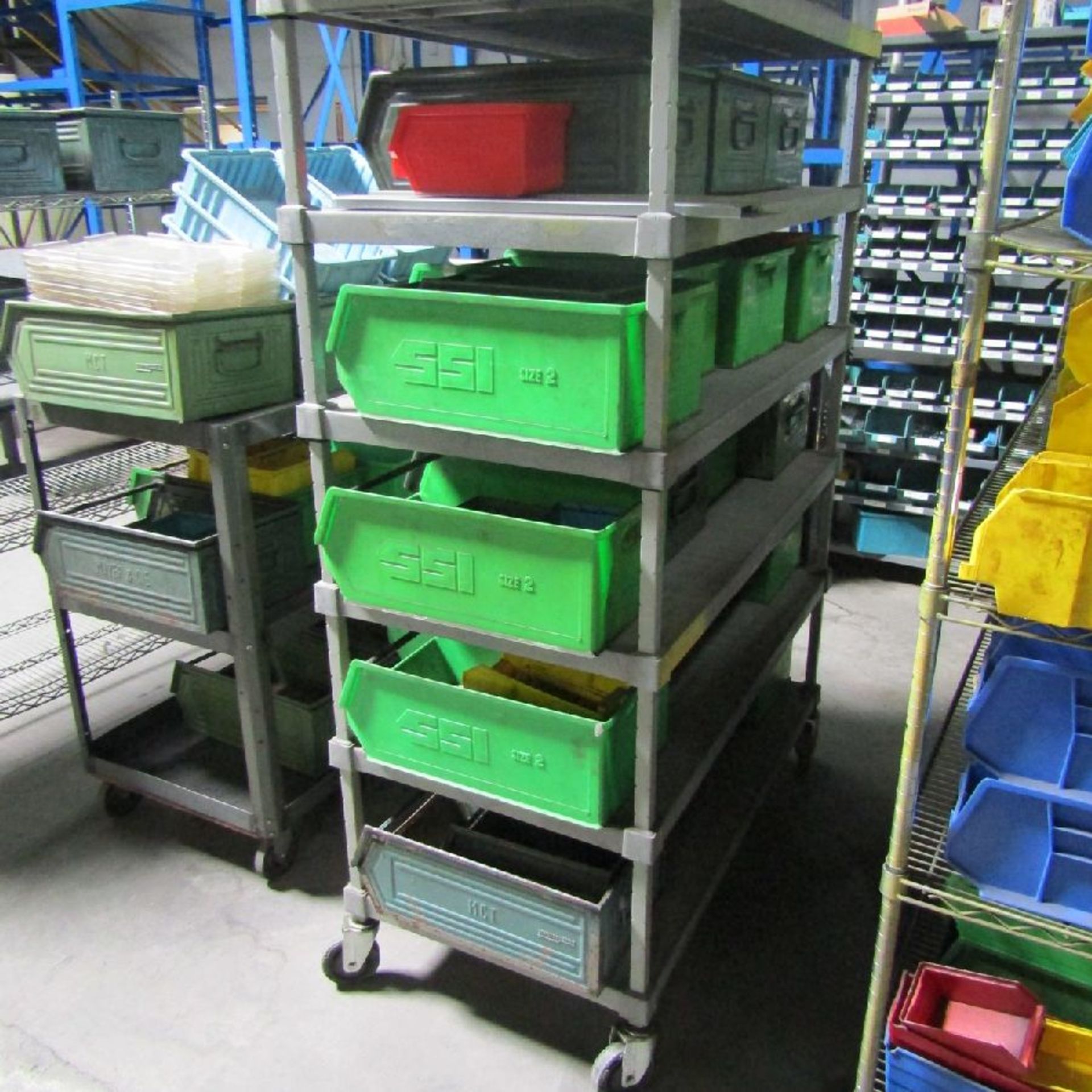 Lot of Assorted Plastic and Metal Bins - Image 8 of 12