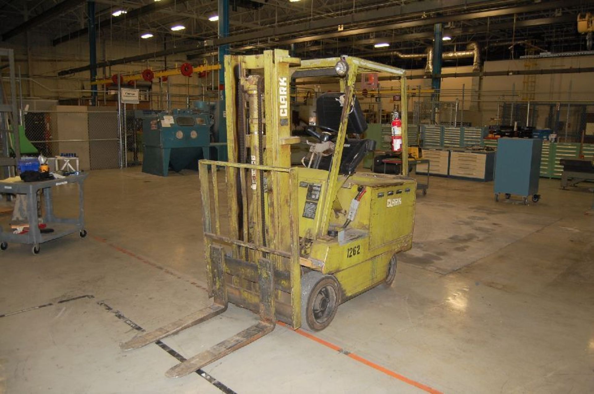 Clark Model EC500 40F 4,000 Lb Capacity Electric Forklift Truck