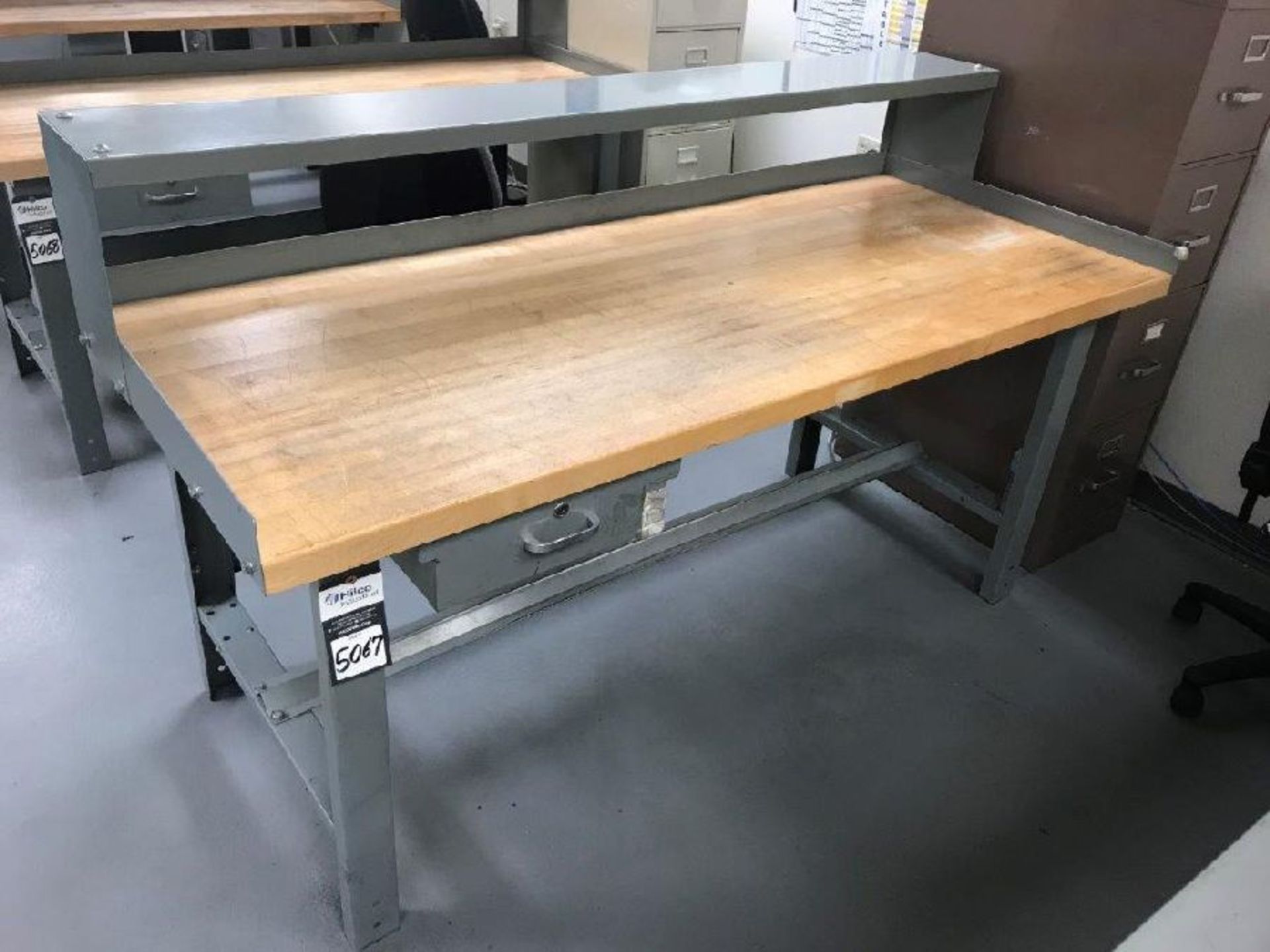 30" X 72" Wood Top Table