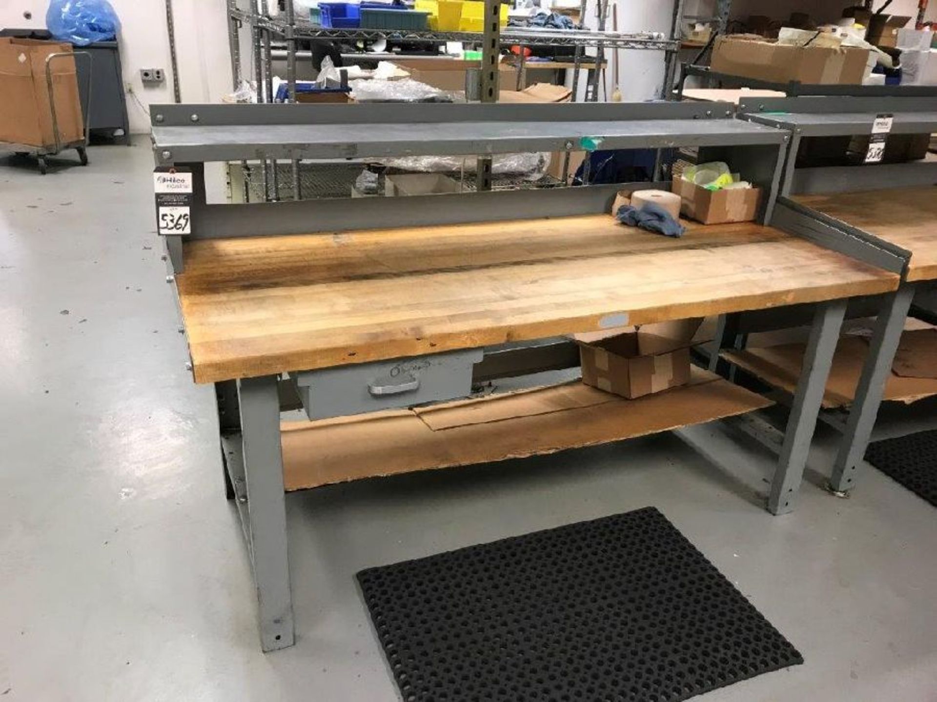 30" X 72" Wood Top Table