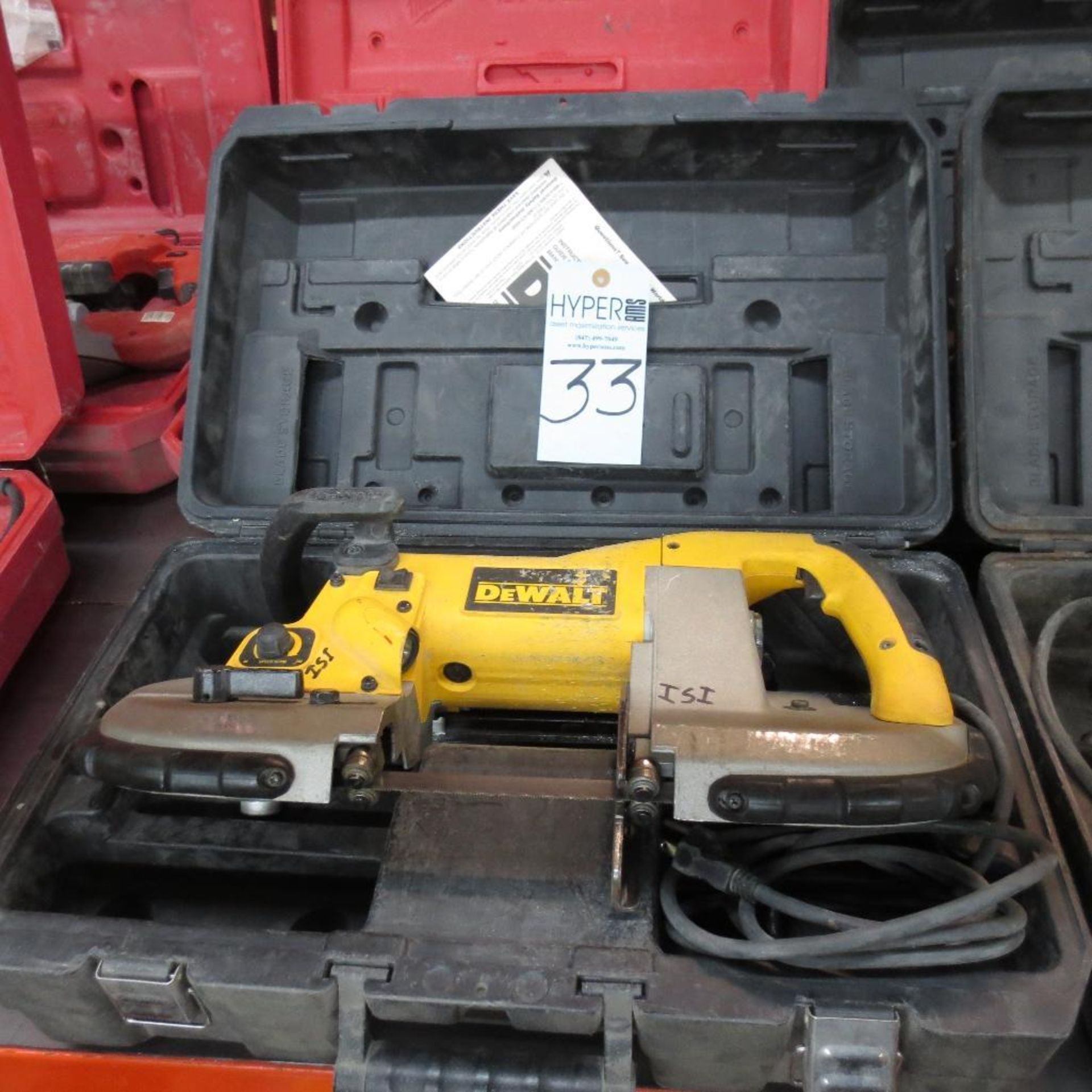 Dewalt Hand Held band Saw and Milwaukee Hand Held Band Saw