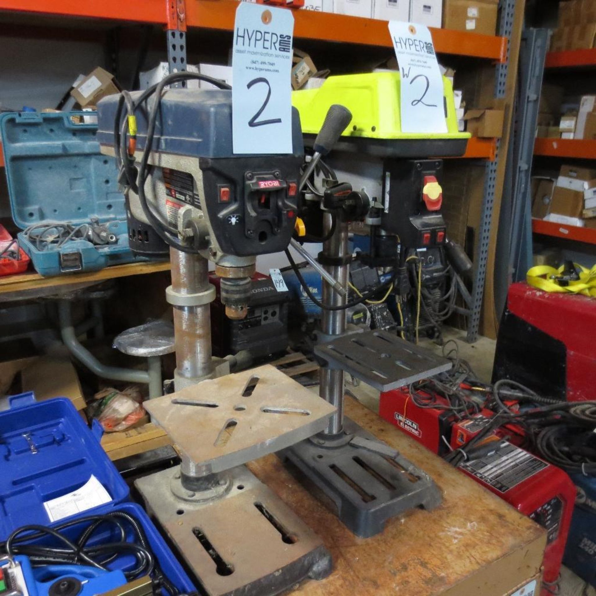 (2) Ryobi Bench Top Drill Presses, 110V